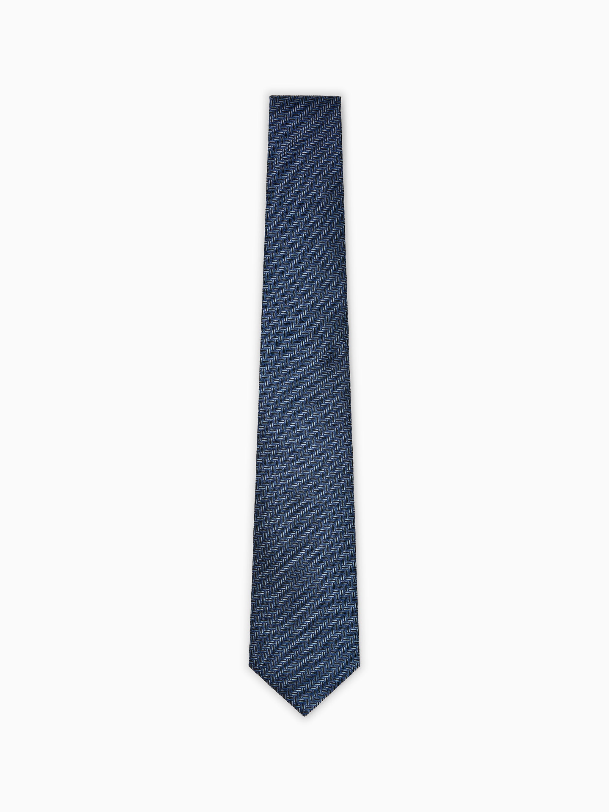 Jacquard-print tie