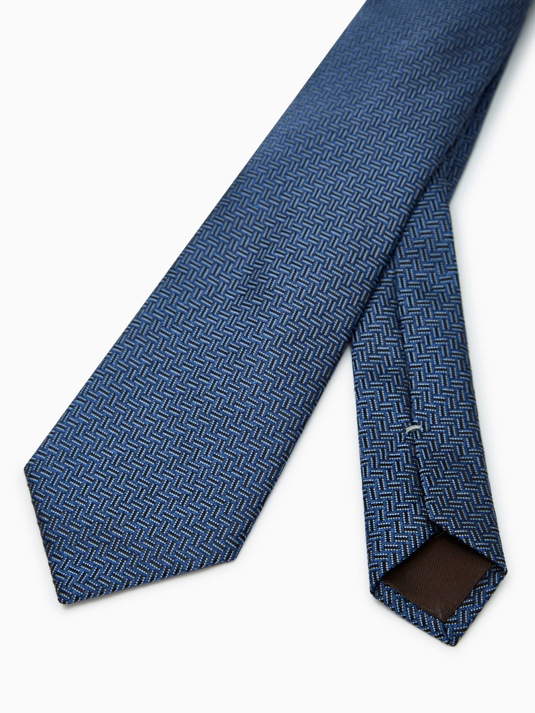 Jacquard-print tie