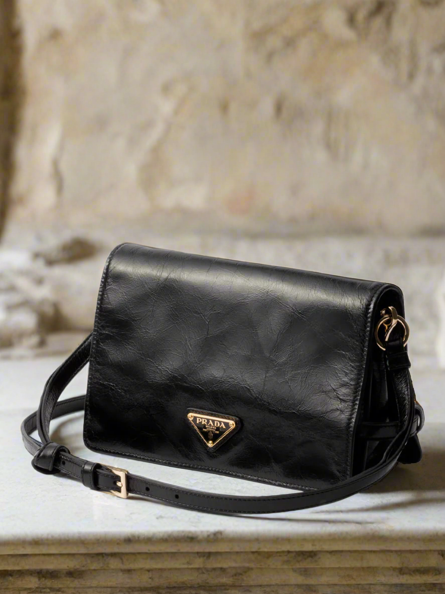 Leather shoulder bag | Prada | OTTODISANPIETRO Leather shoulder bag | Prada | OTTODISANPIETRO