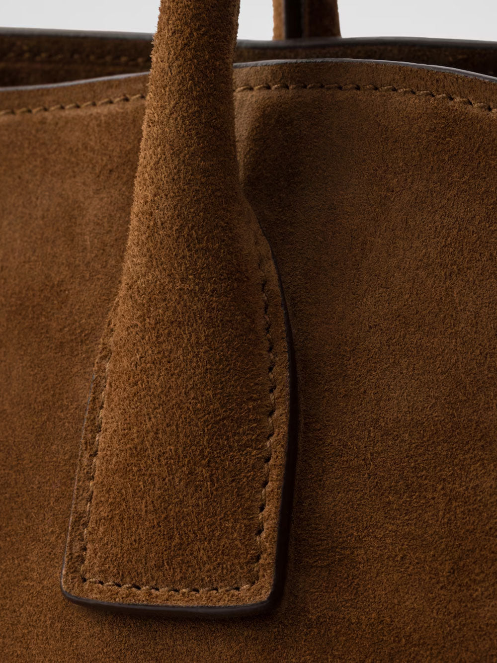 Medium suede tote bag