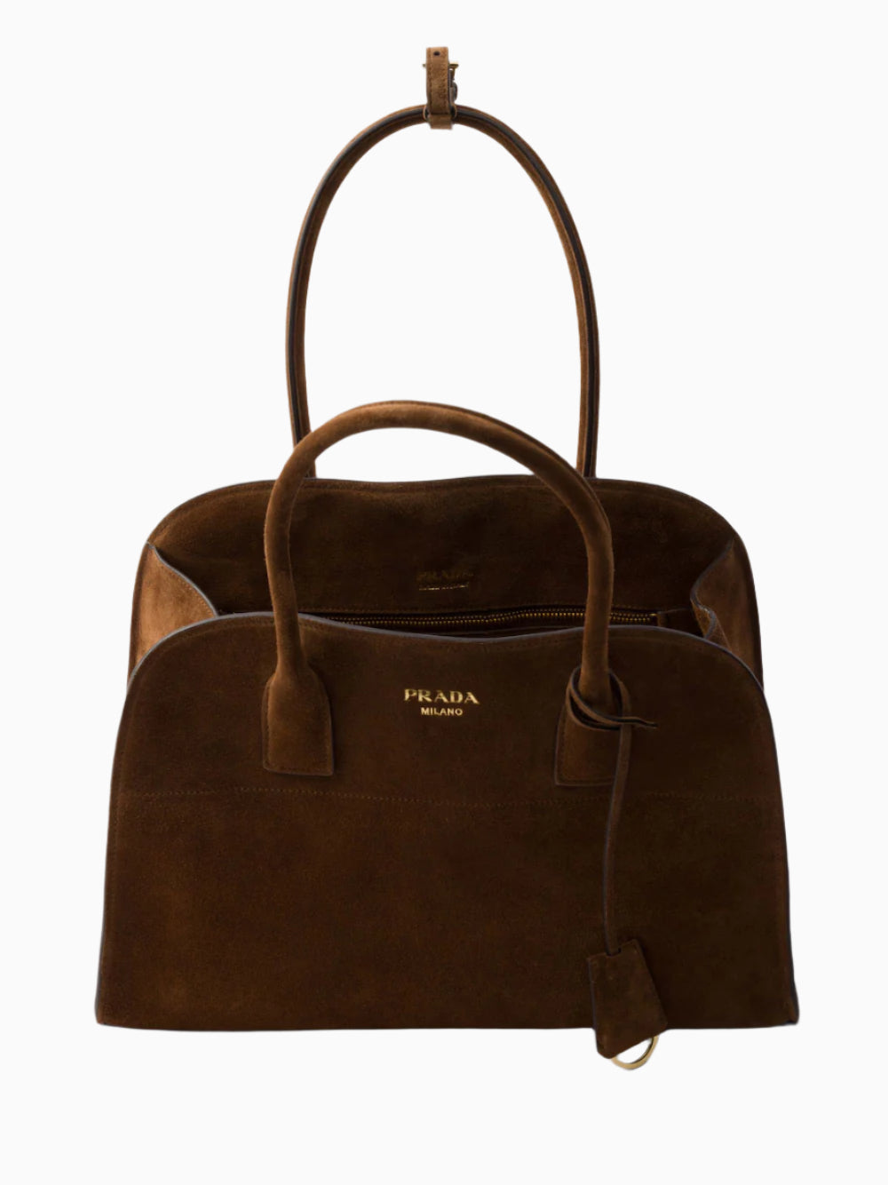 Medium suede tote bag
