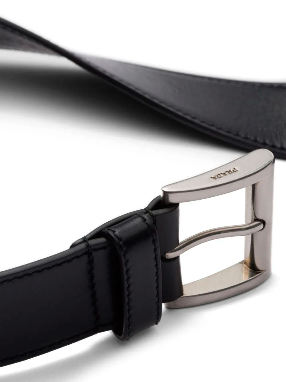 Buckled leather belt