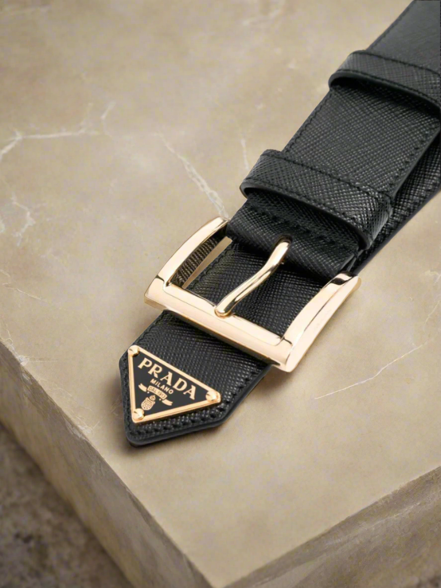 Logo-plaque belt | Prada | OTTODISANPIETRO Logo-plaque belt | Prada | OTTODISANPIETRO