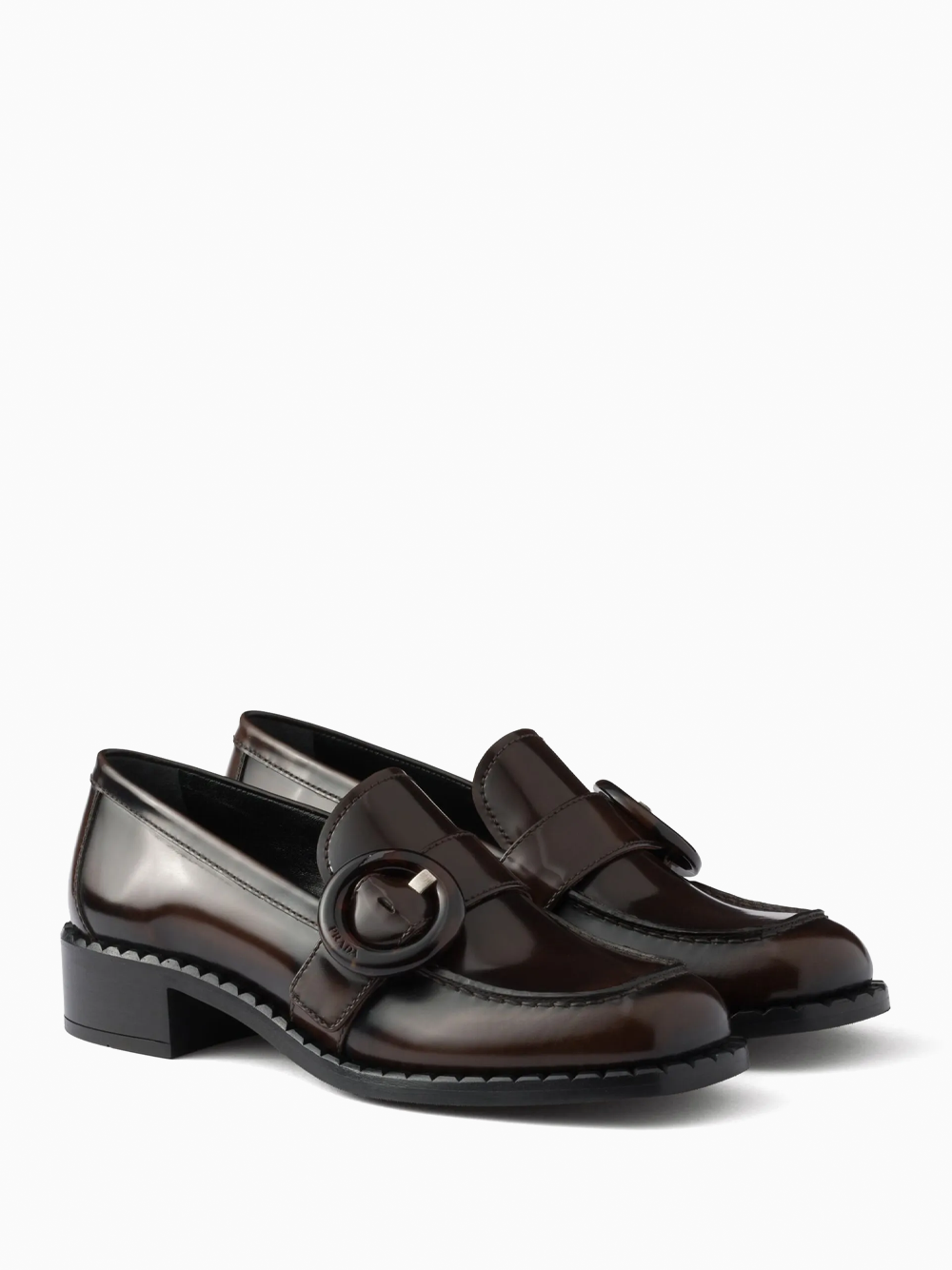Loafers with buckle