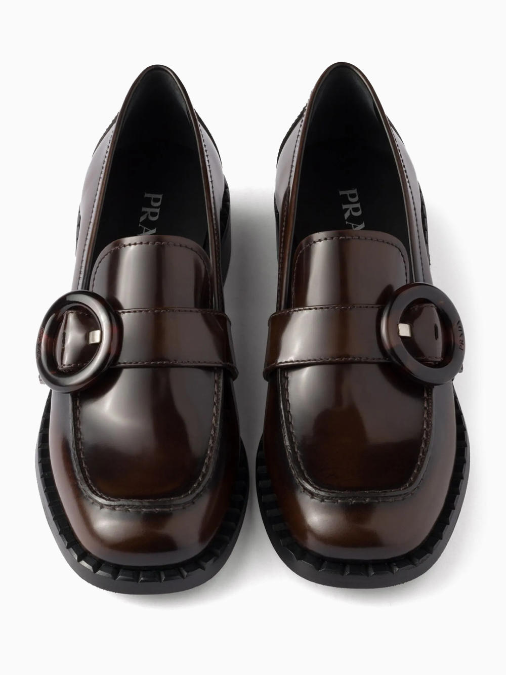 Loafers with buckle