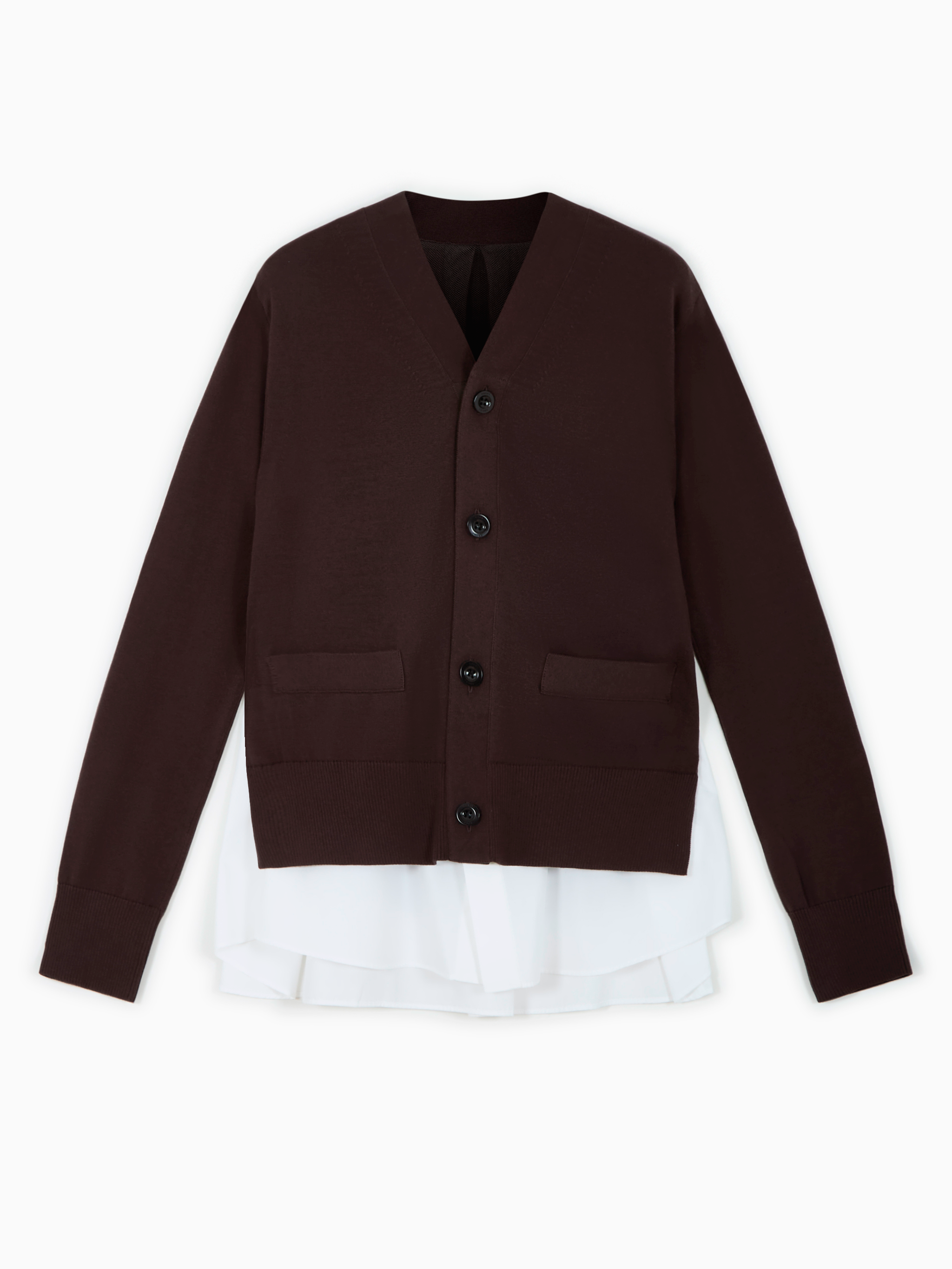 Poplin cardigan