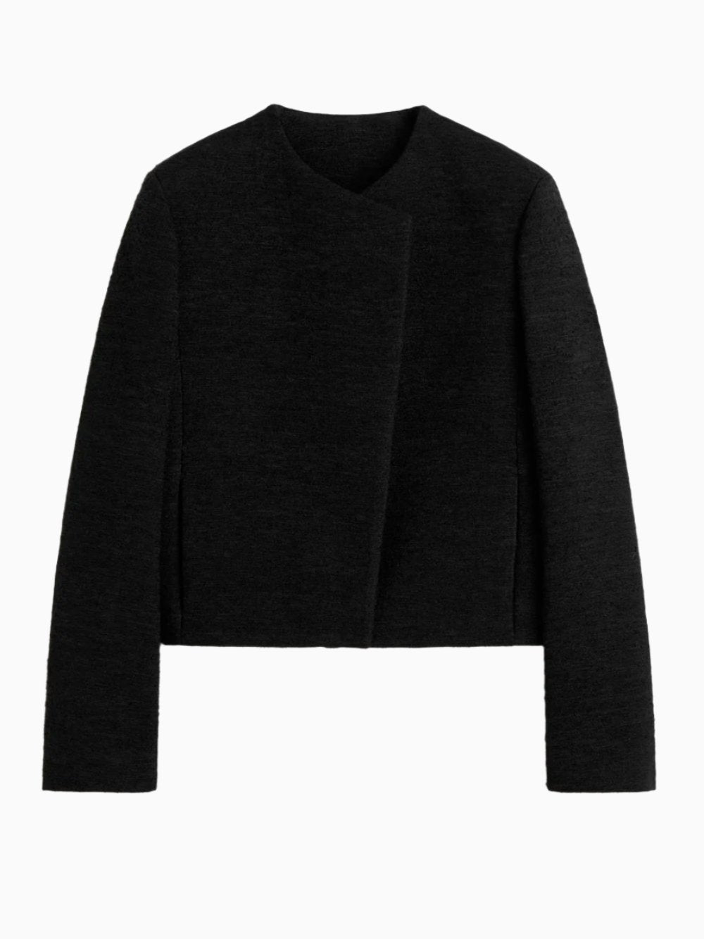 Chaqueta bouclé cropped