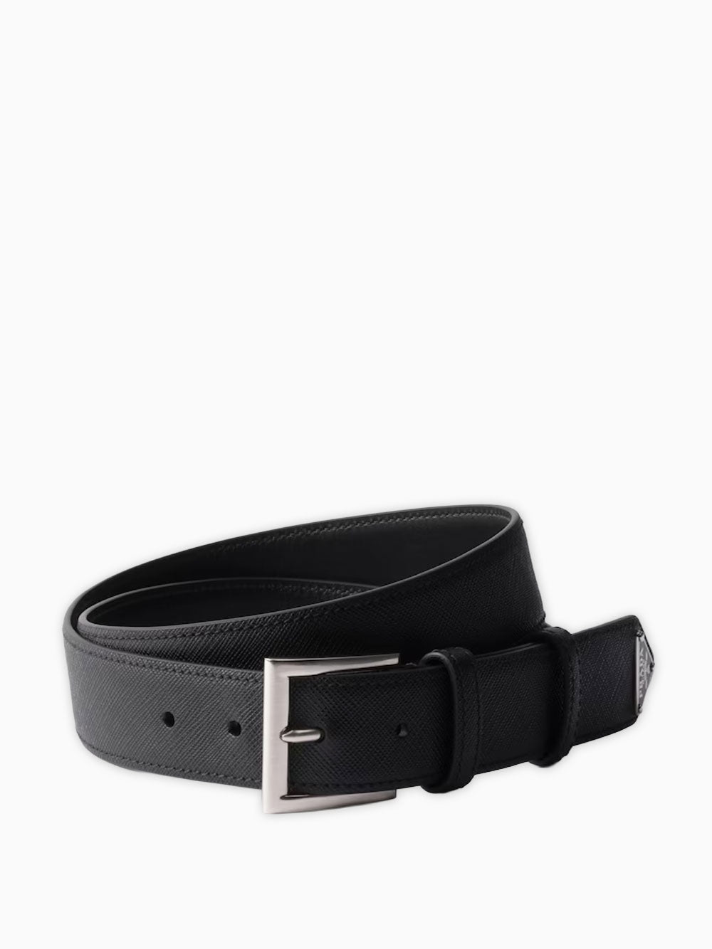 Saffiano leather belt