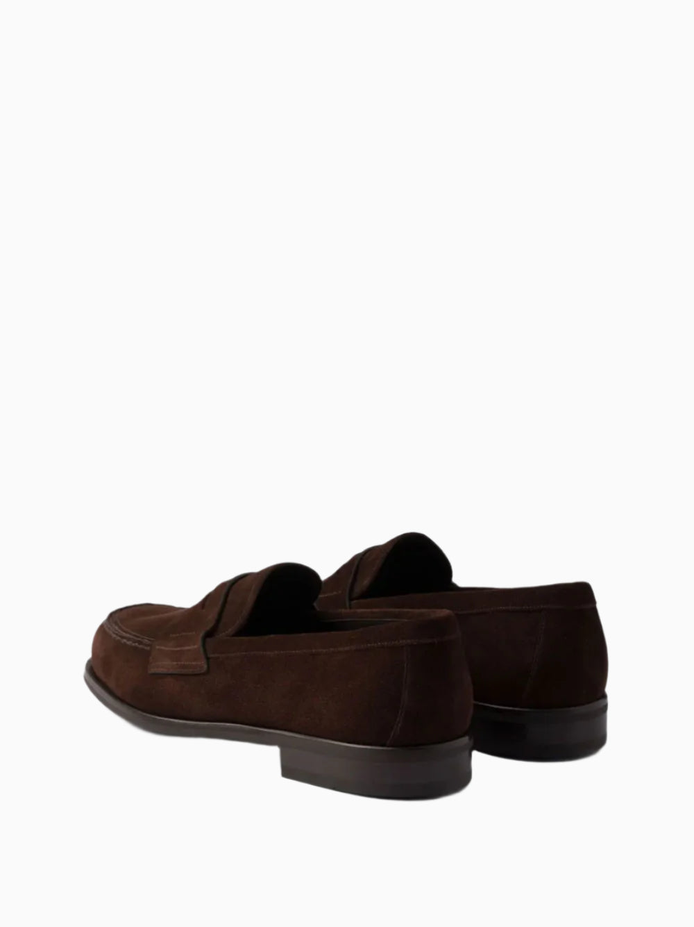Suede penny loafers
