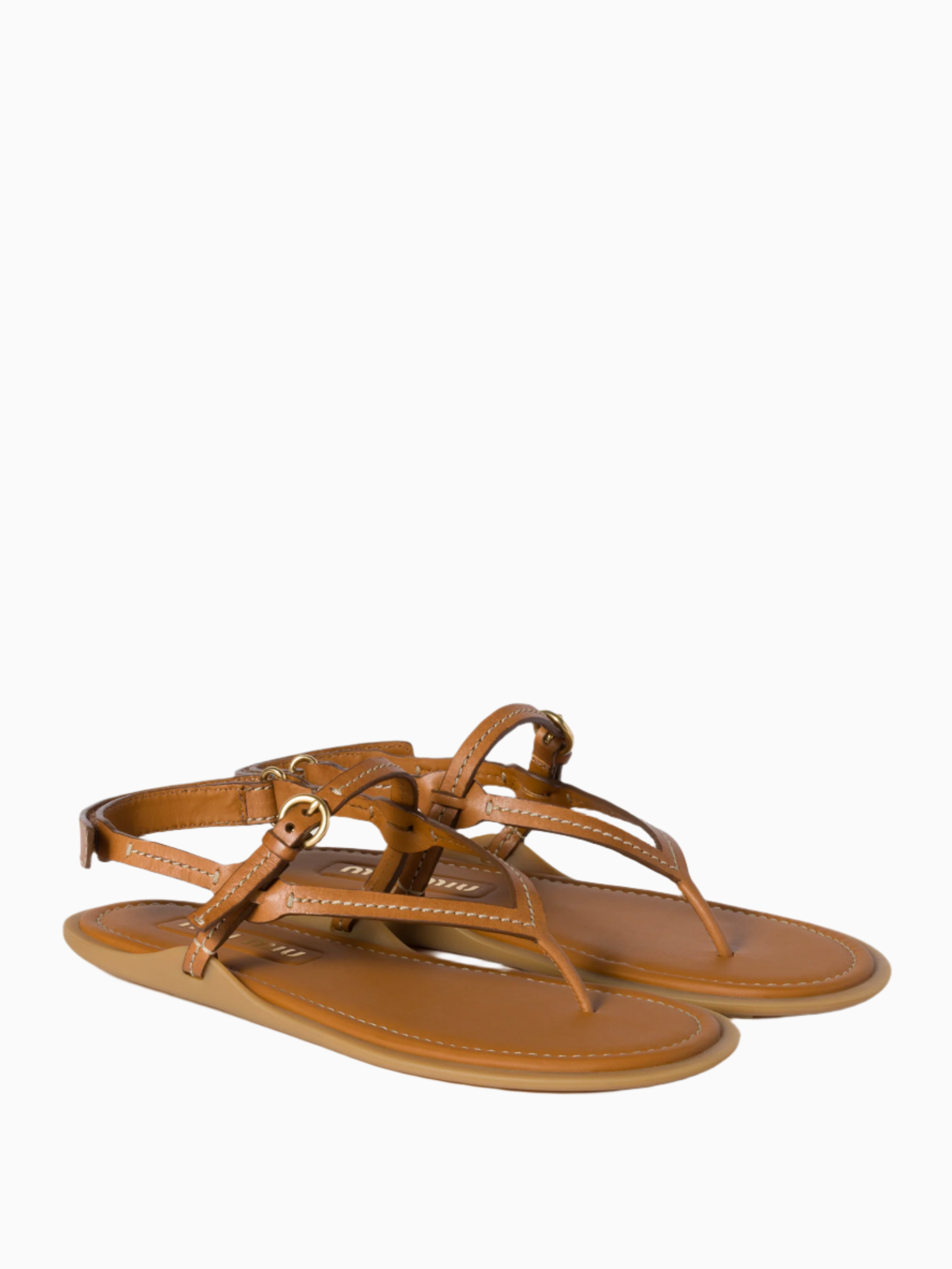 Leather thong sandals