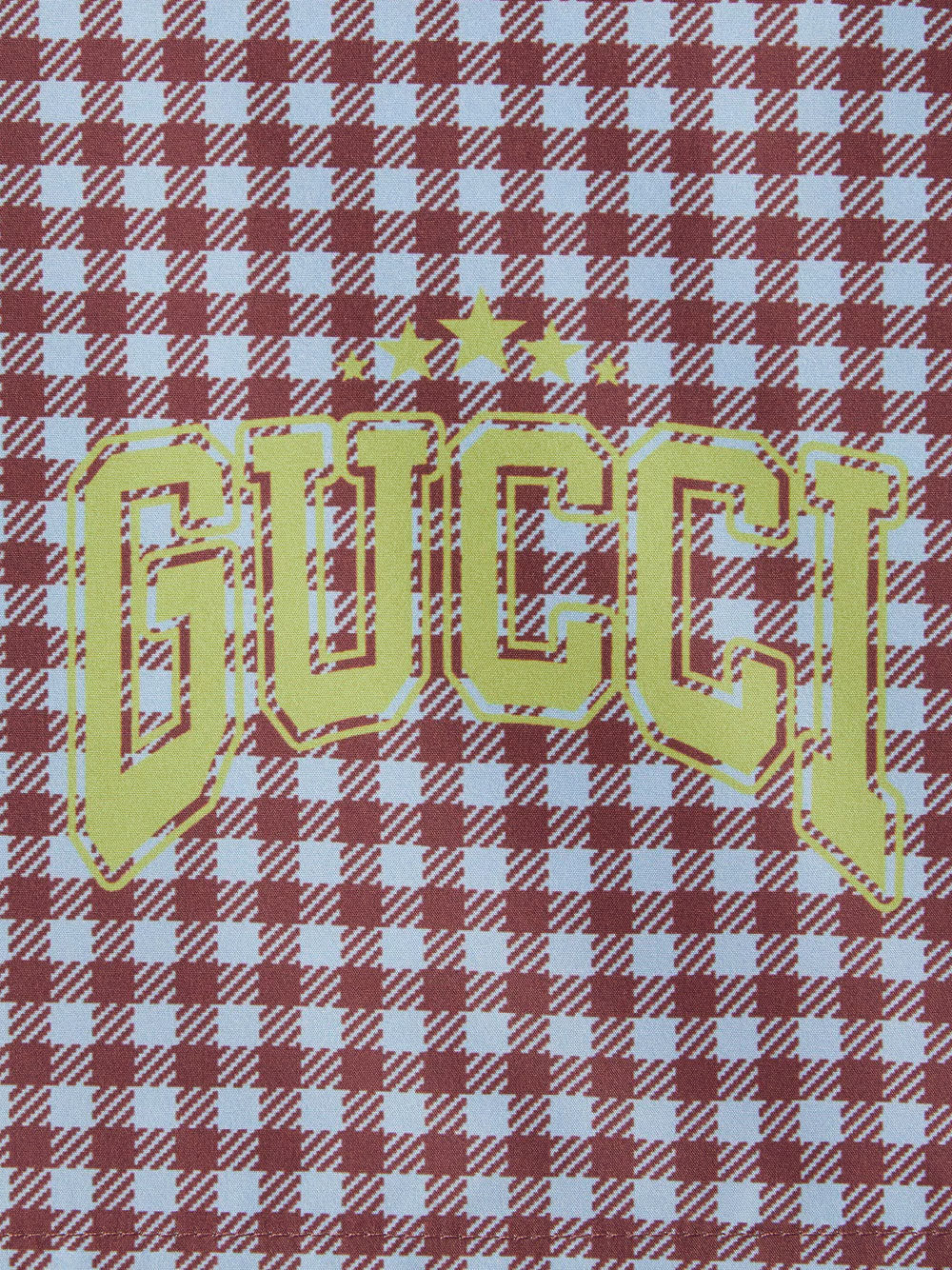 Gingham print swim shorts