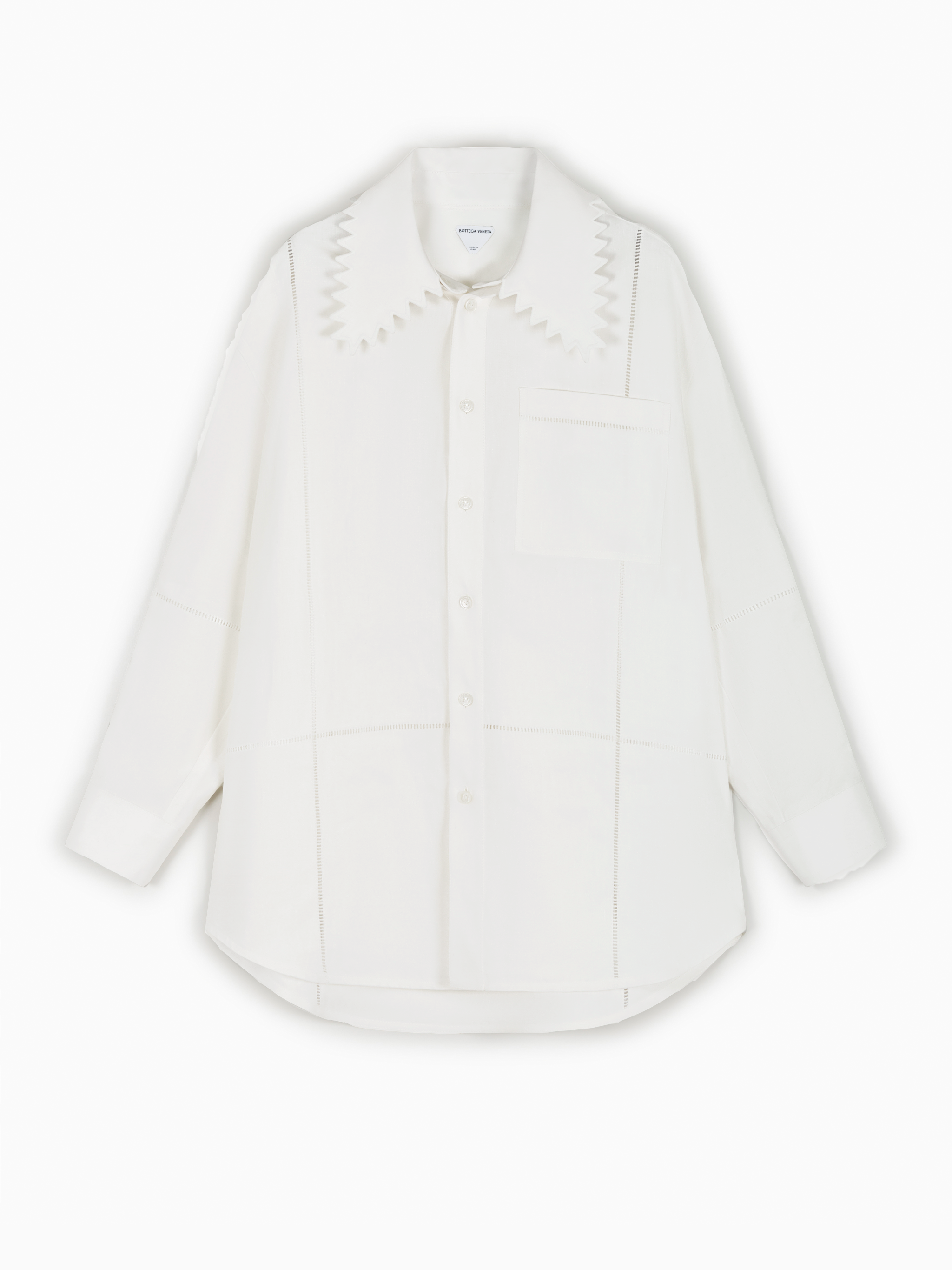 Camisa de cuello con picos