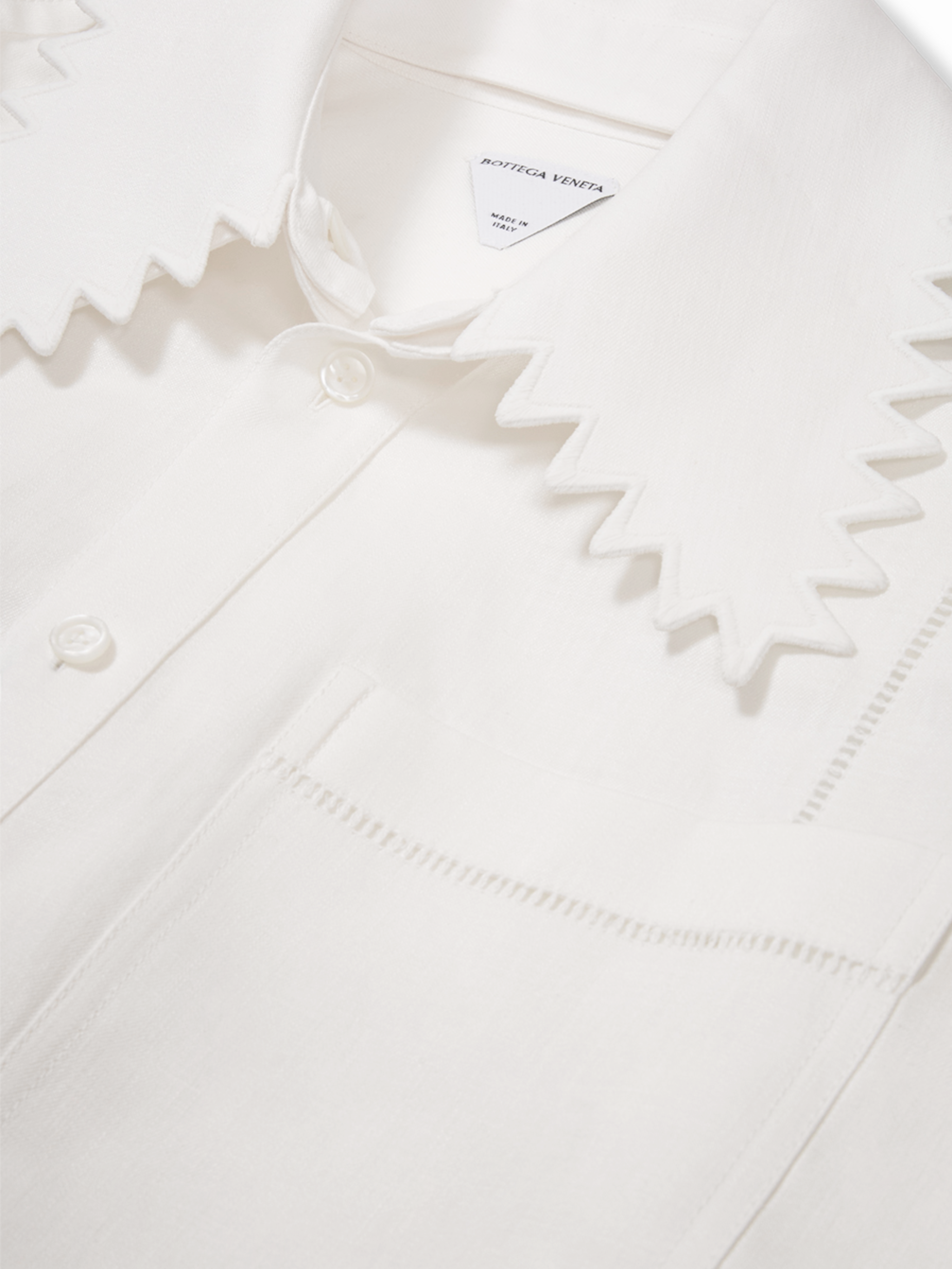 Camisa de cuello con picos