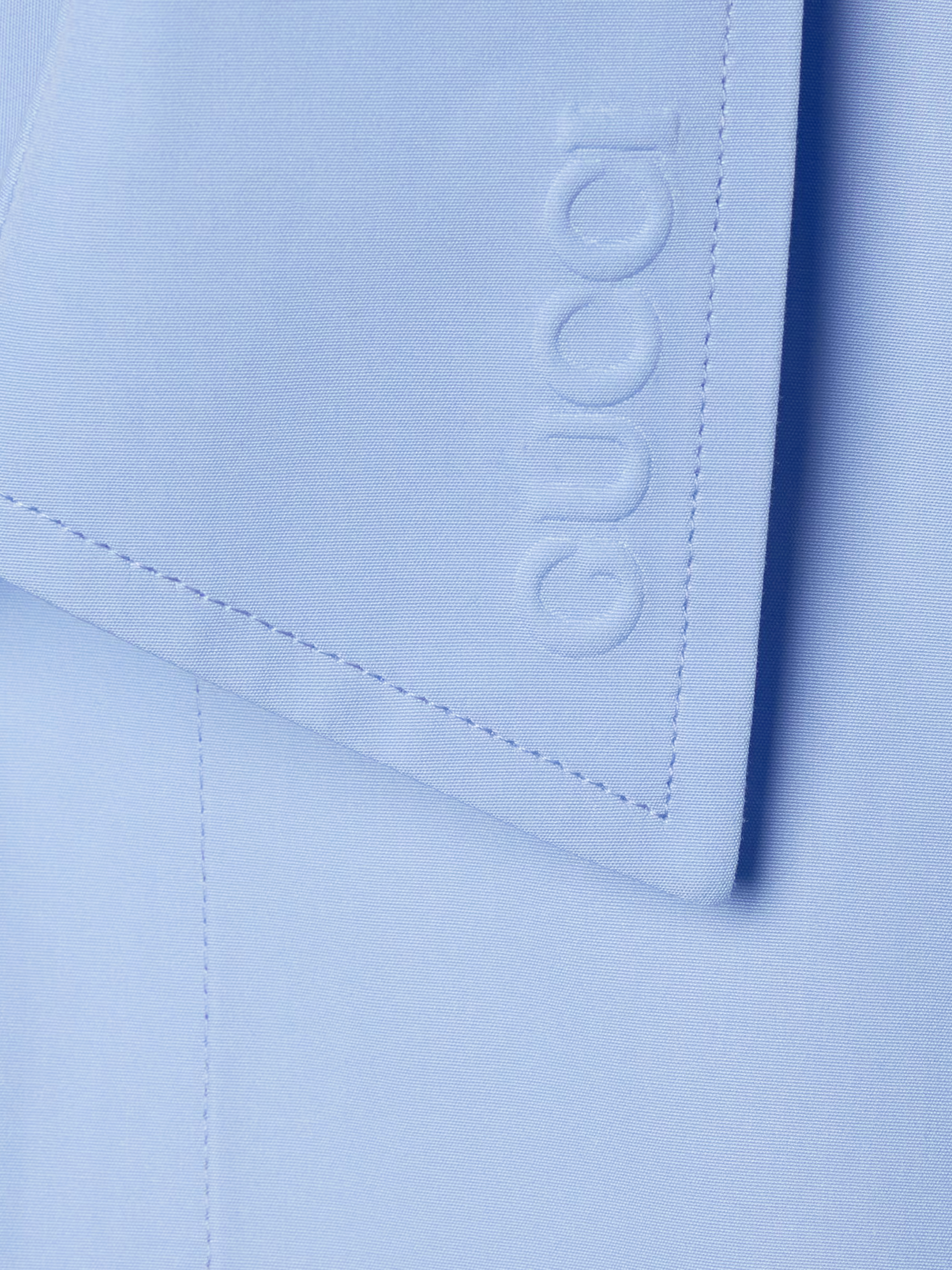 Embossed poplin shirt