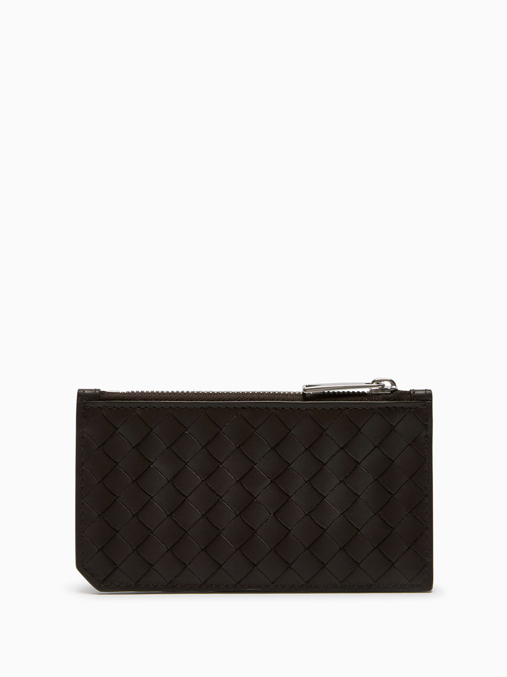 Intrecciato zip cardholder