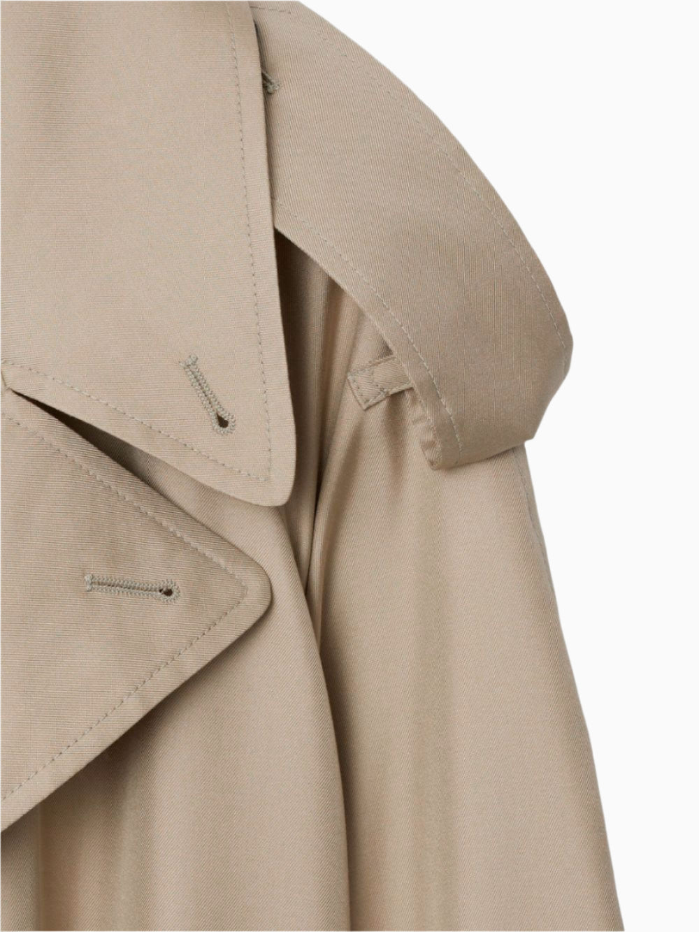 Double-breasted trench coat