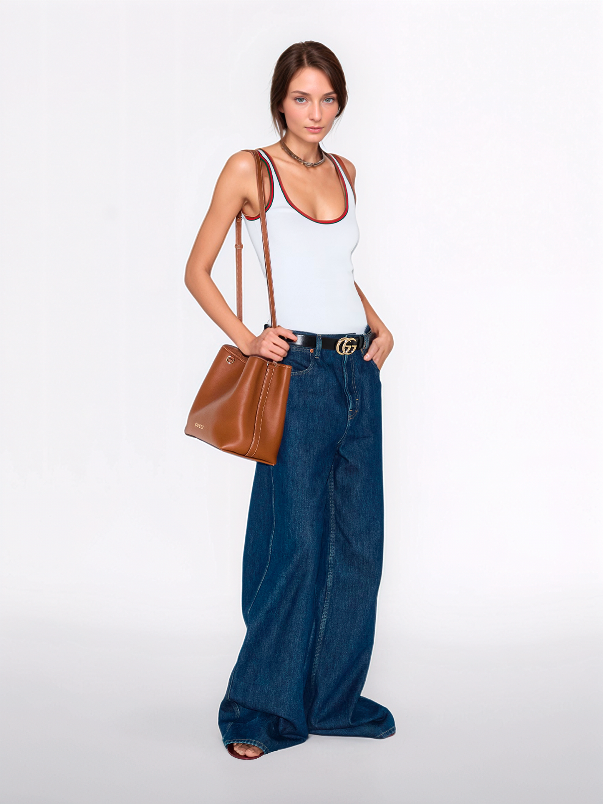 Wide leg jeans