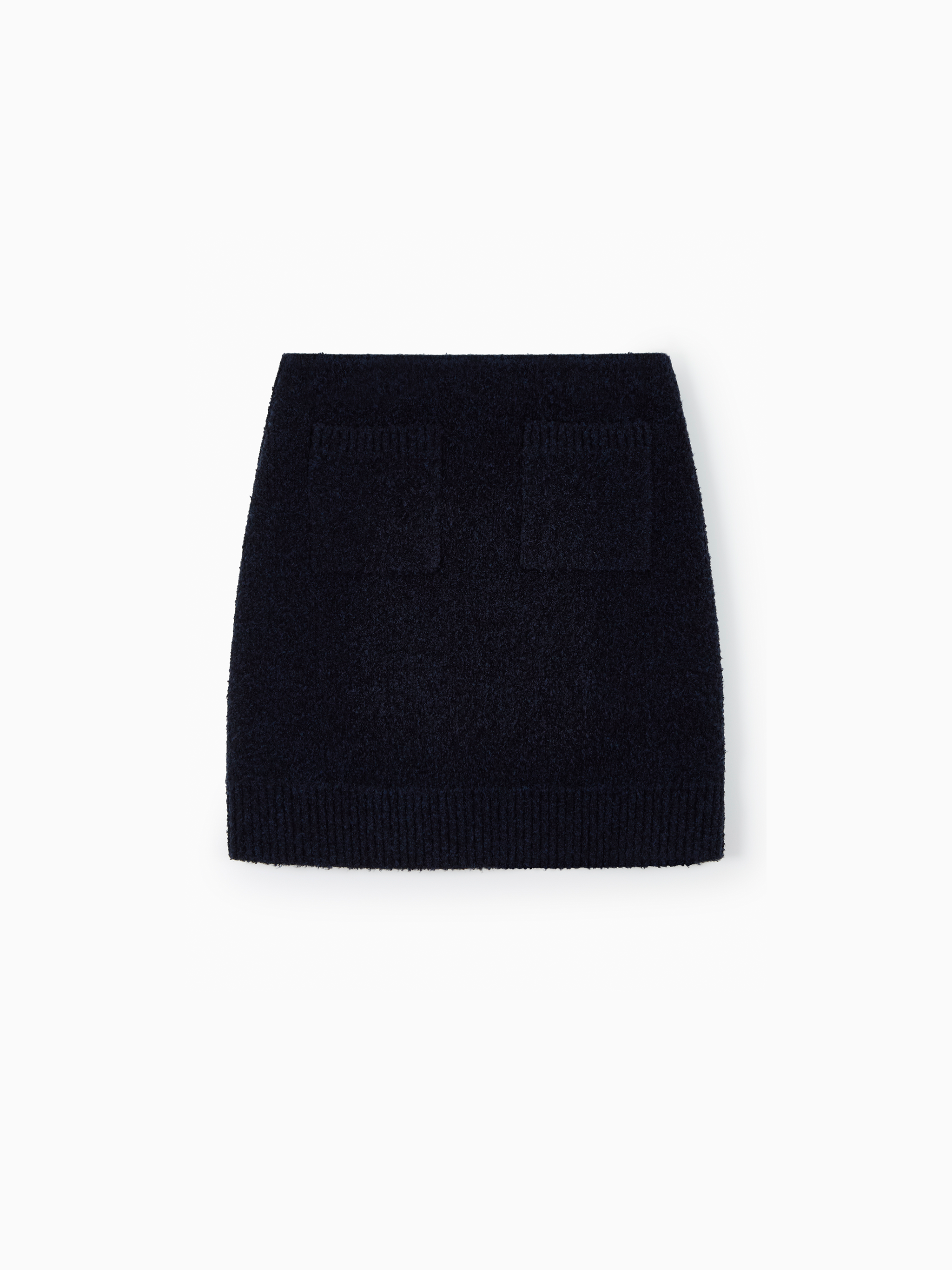 Bouclé wool mini skirt