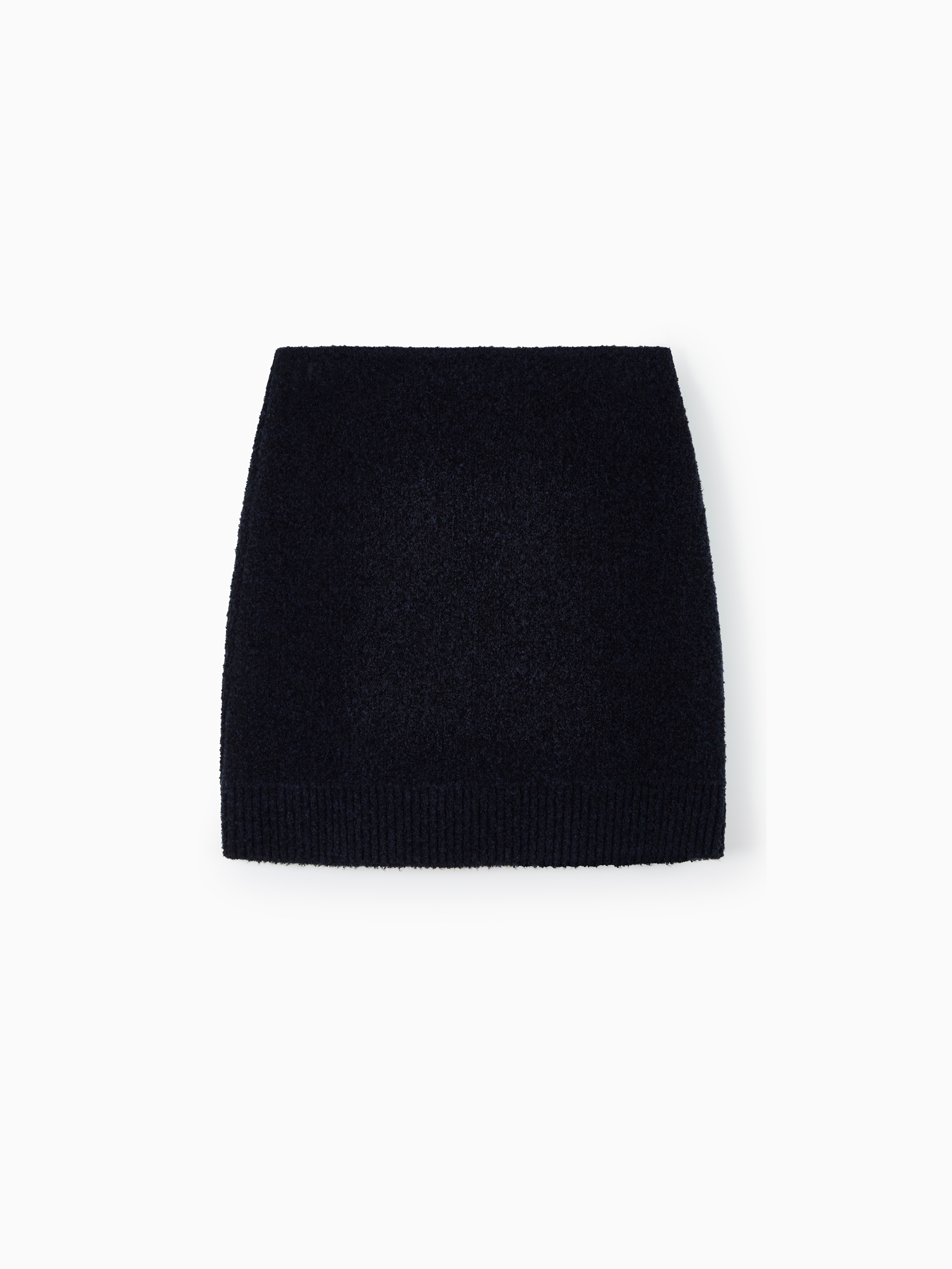 Bouclé wool mini skirt