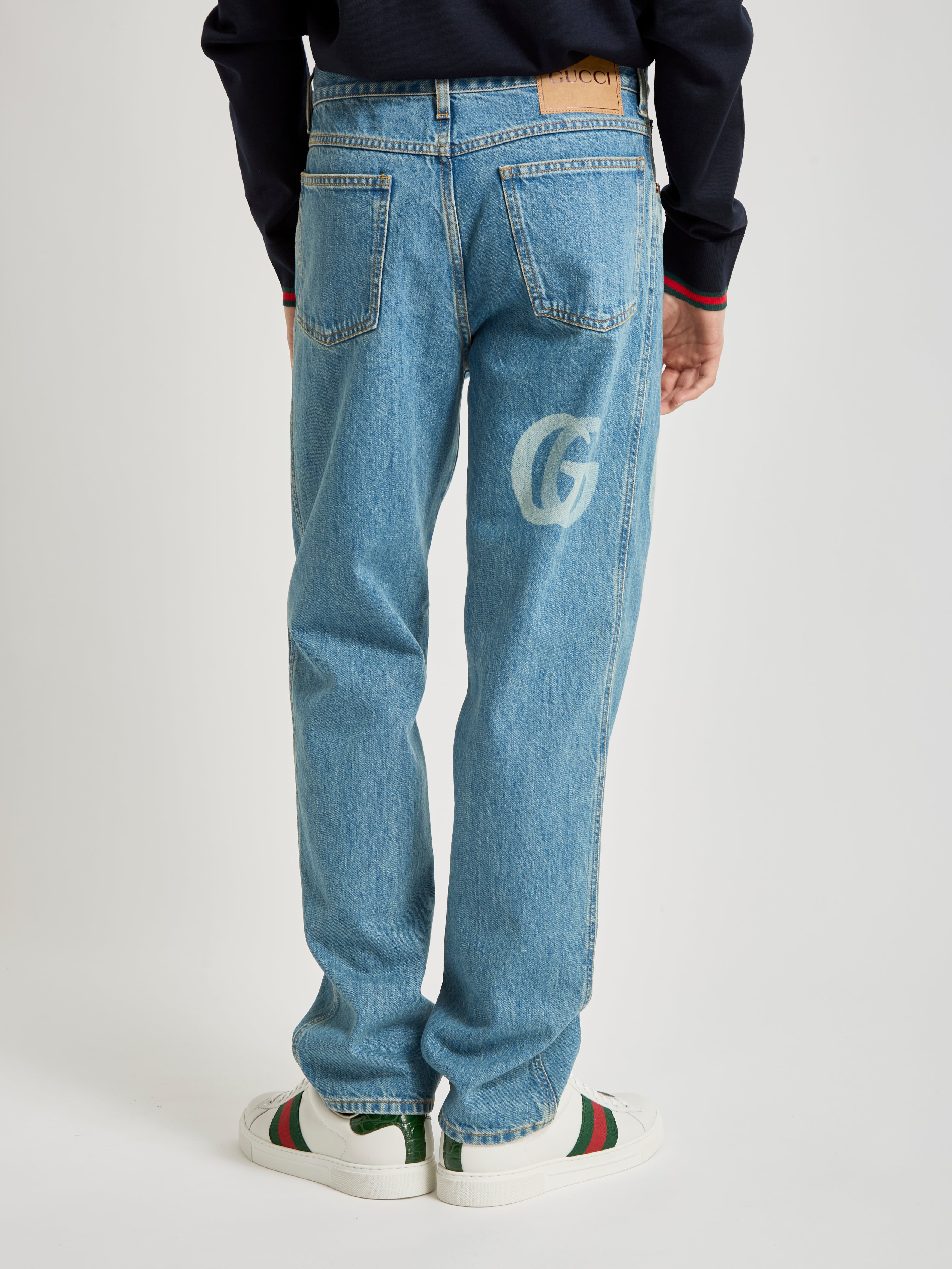 Jeans con Doble G a láser