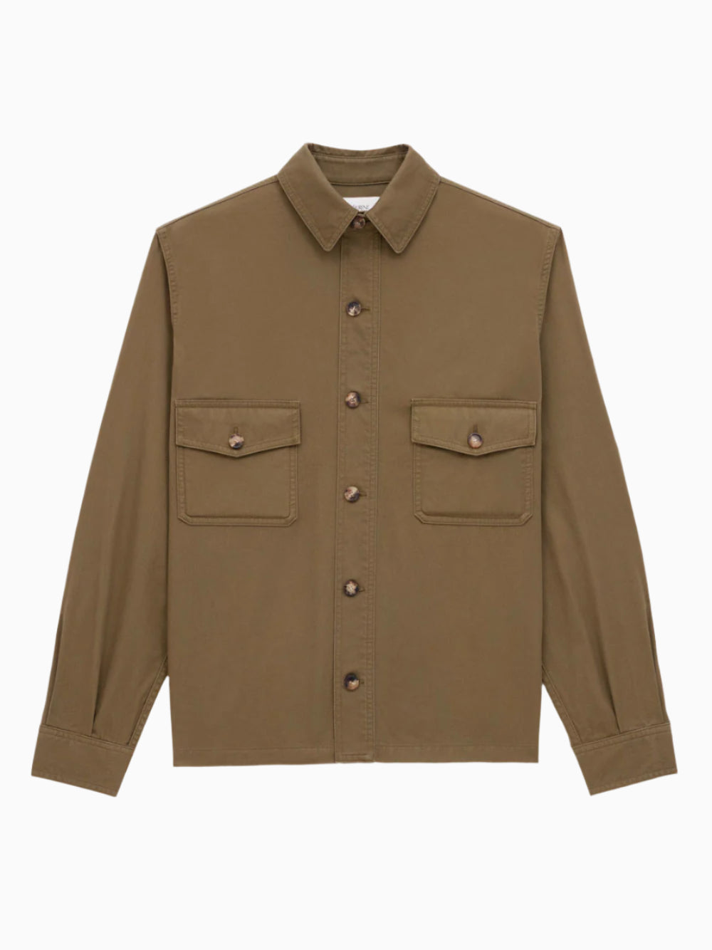 Cotton twill overshirt