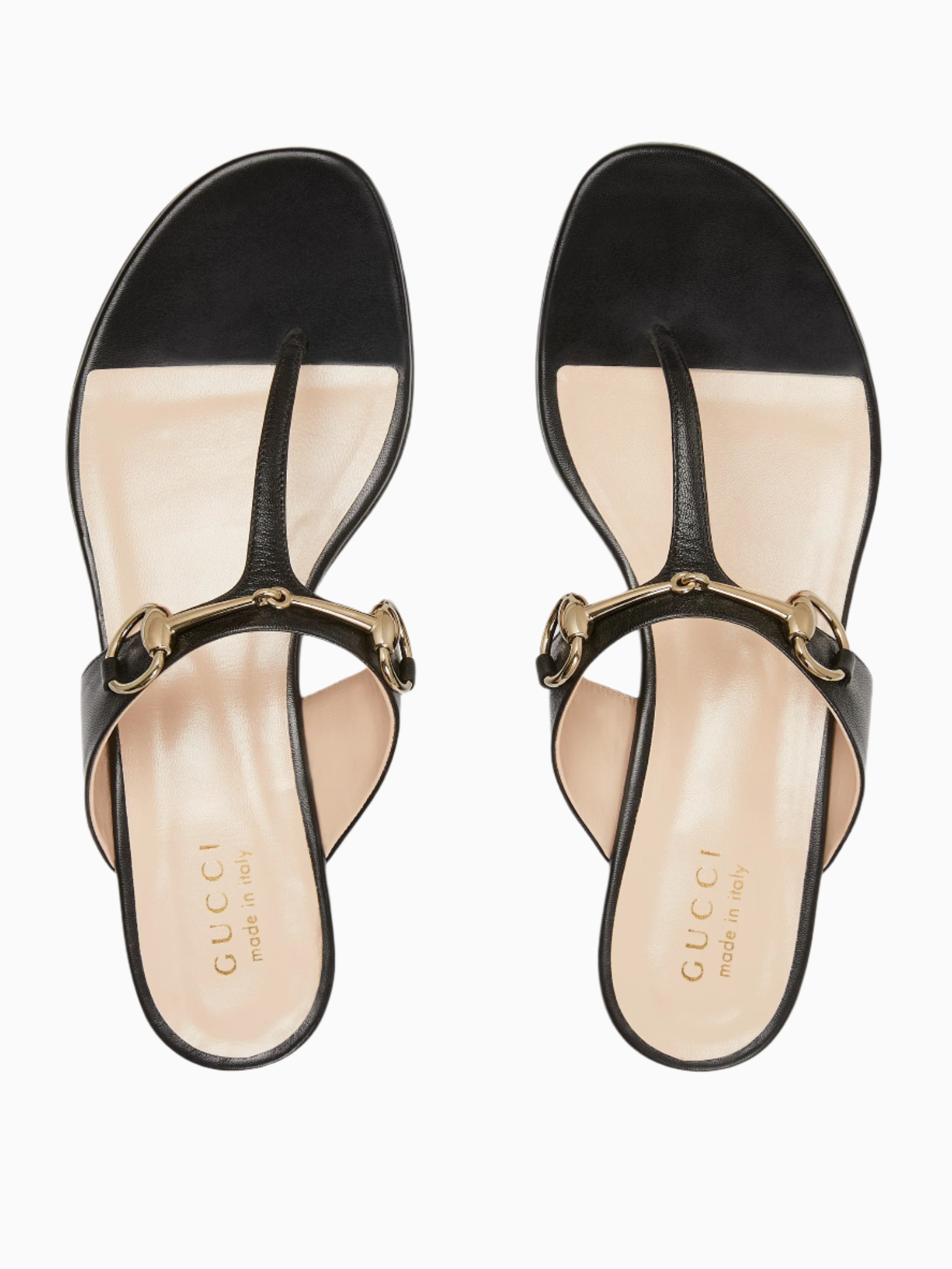 Horsebit thong sandals