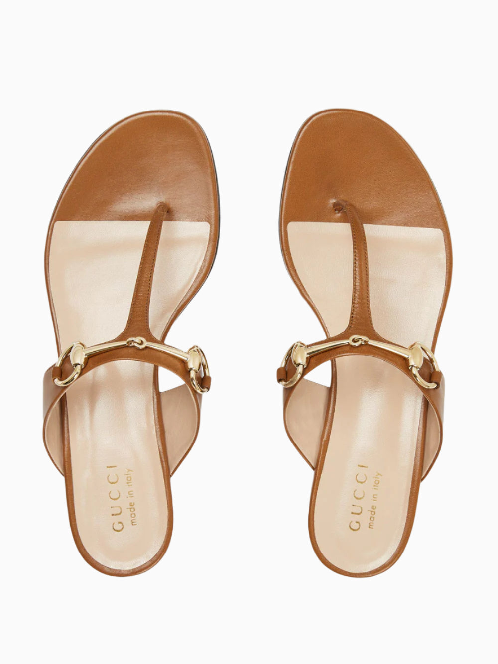 Horsebit thong sandal