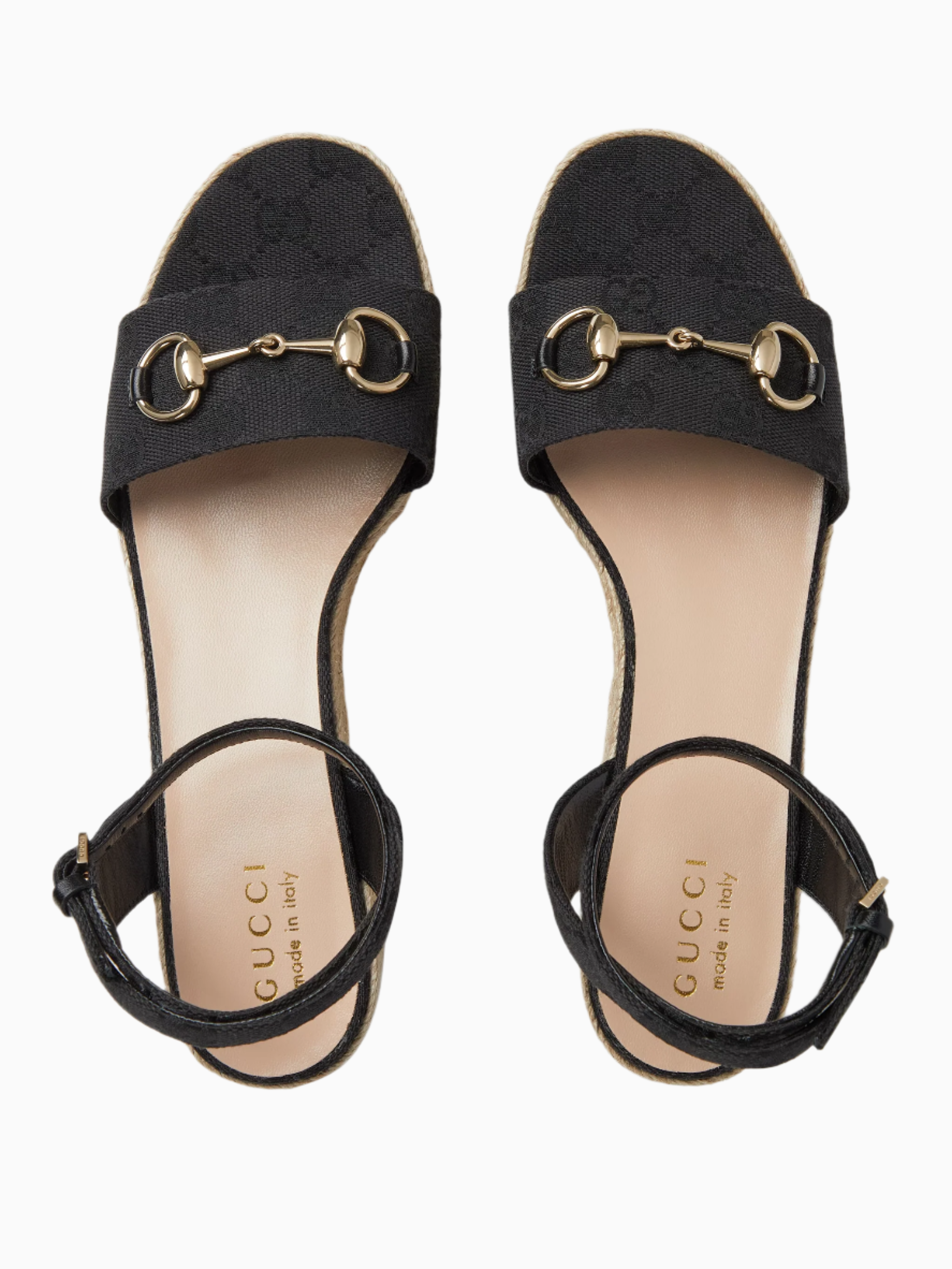 Horsebit espadrille sandals