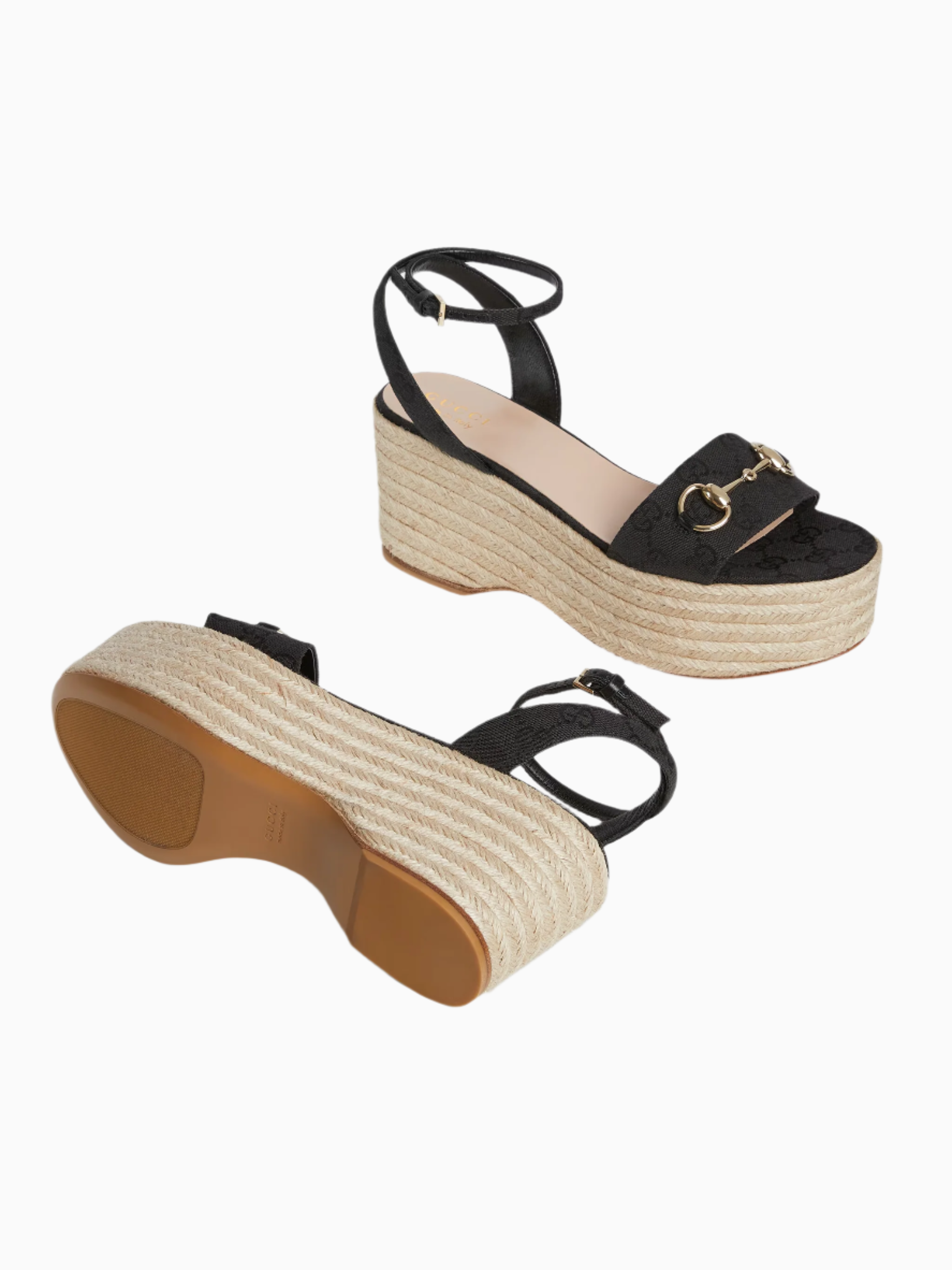 Horsebit espadrille sandals