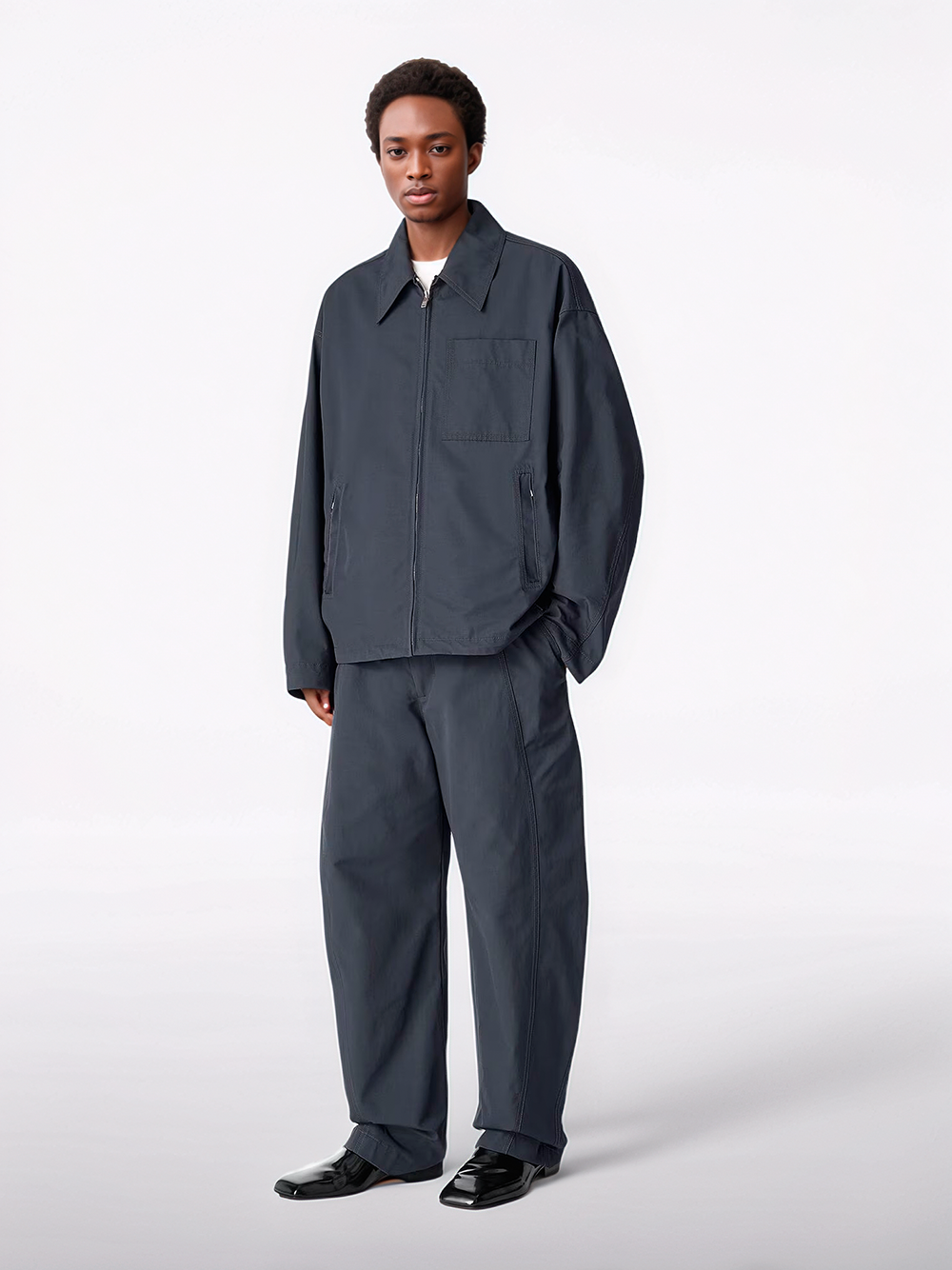 Resinated cotton jacket