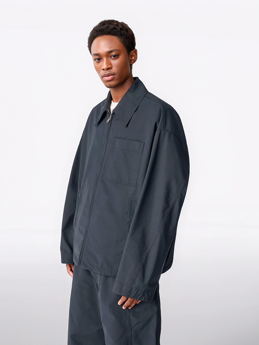 Resinated cotton jacket