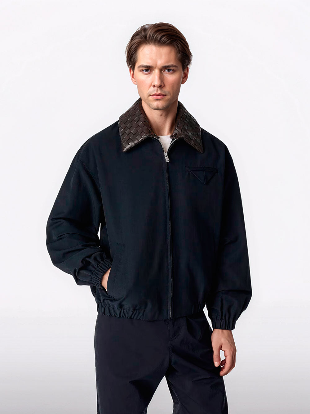 Cazadora con cuello extraíble