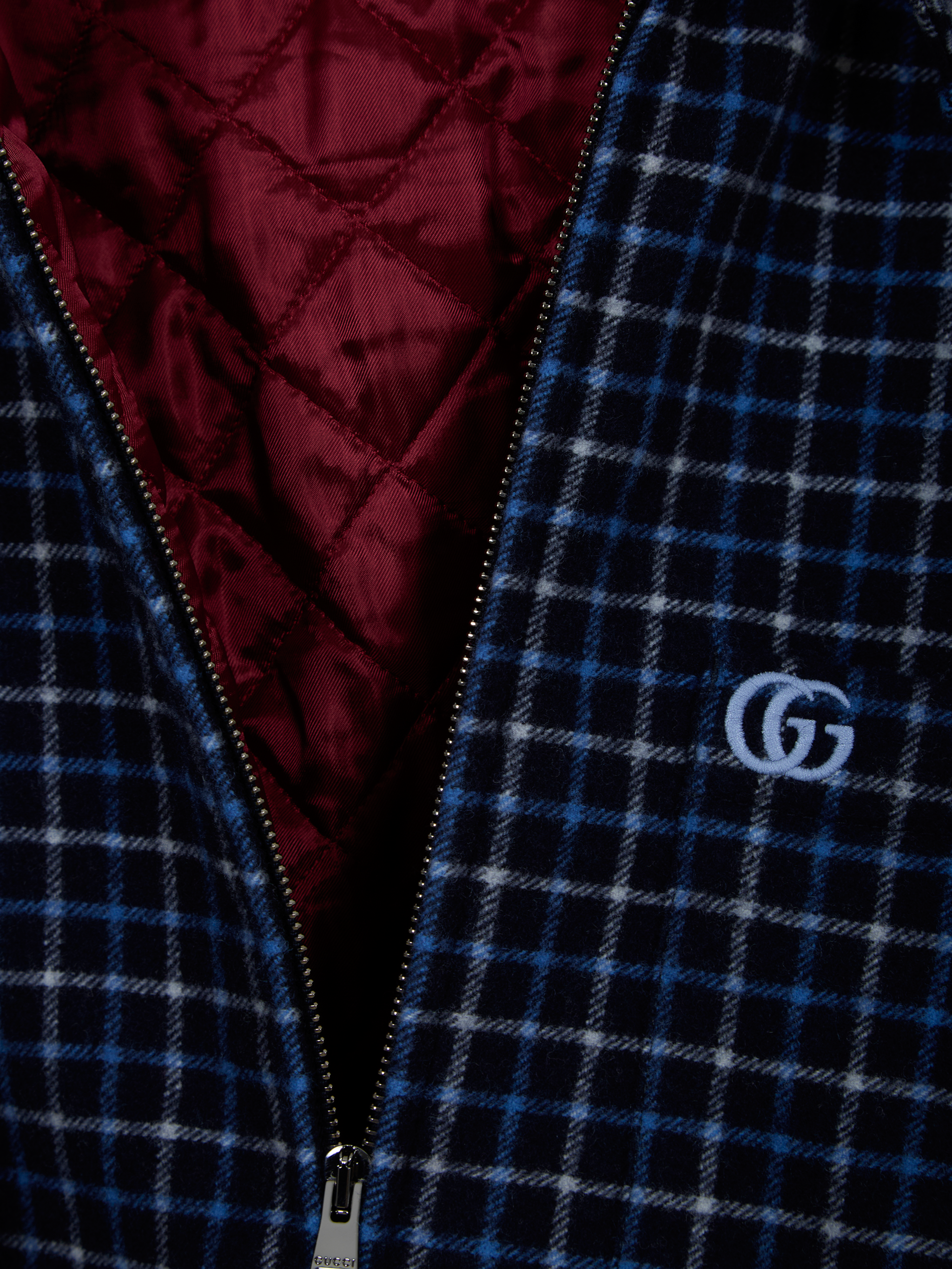 Padded flannel overshirt