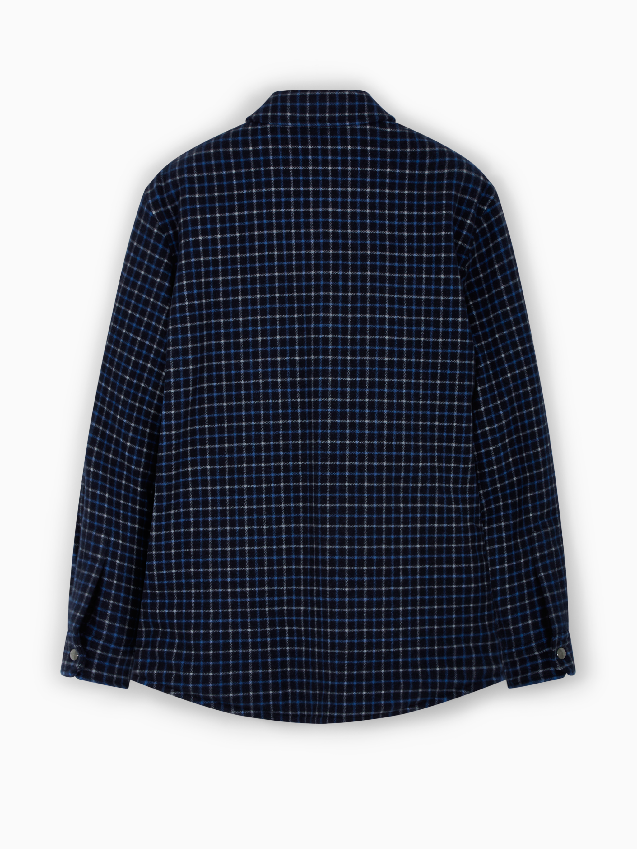 Padded flannel overshirt