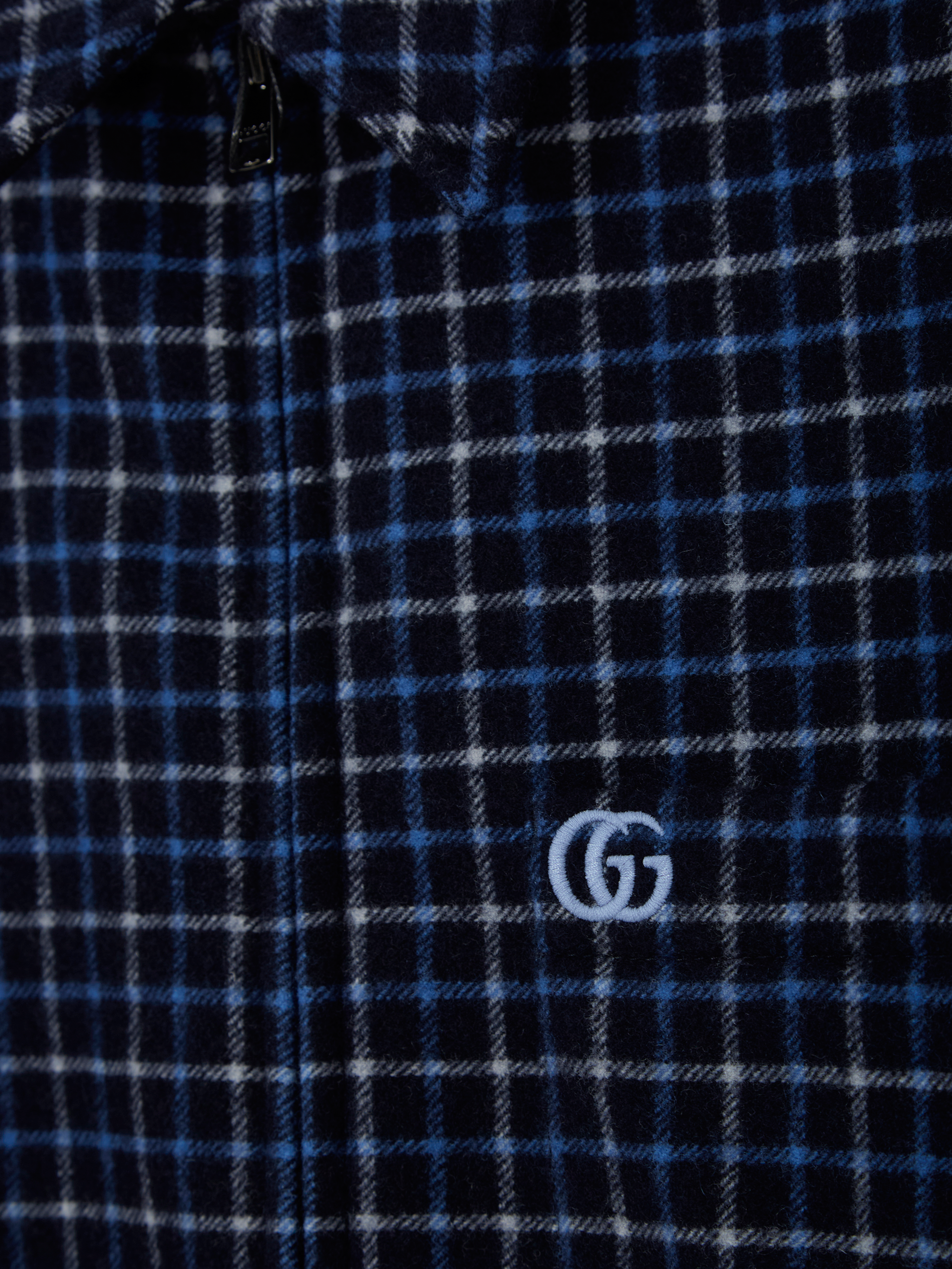 Padded flannel overshirt