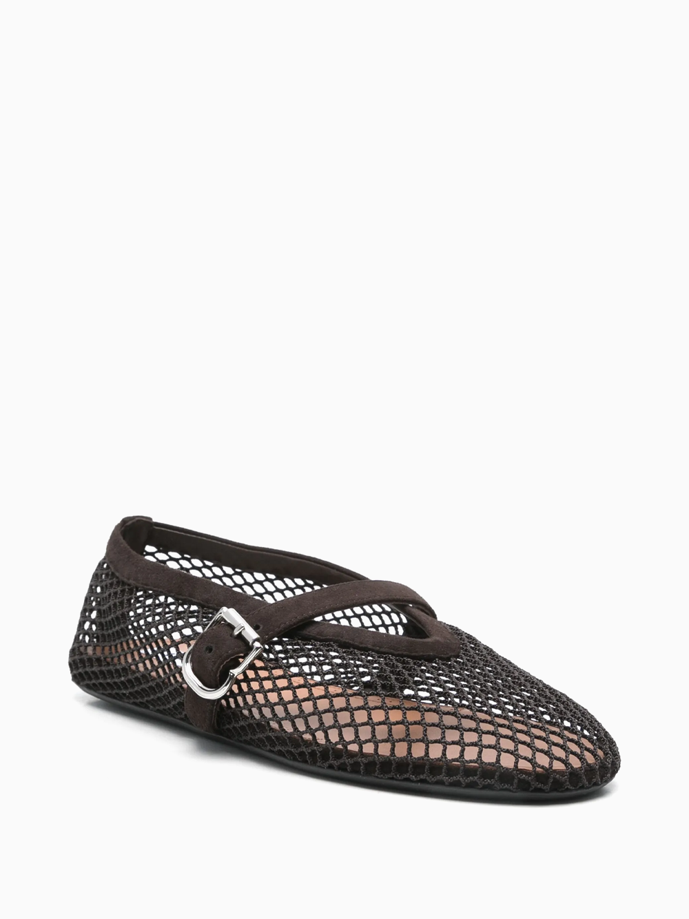 Fishnet ballet flats