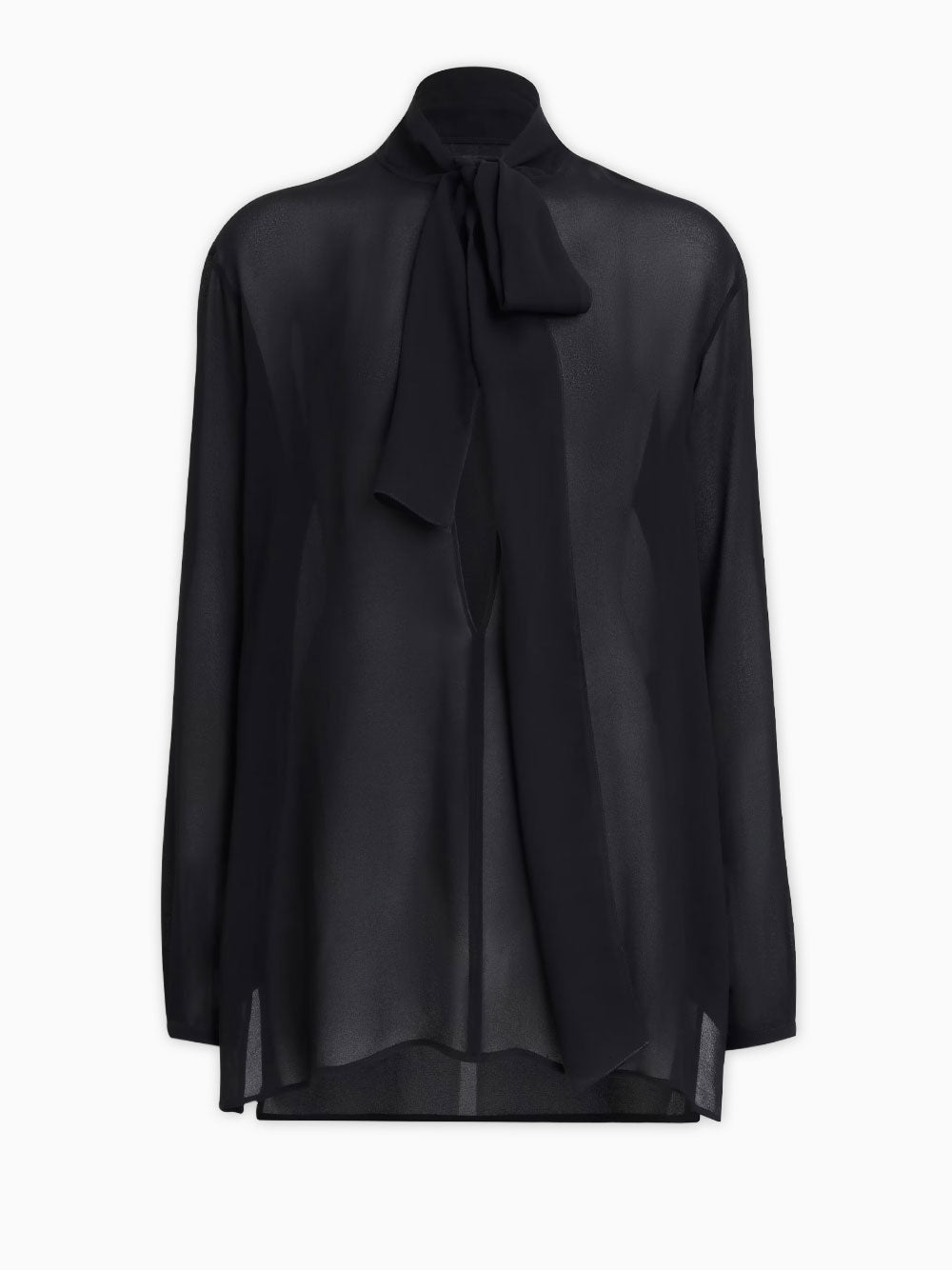 Georgette lavallière neck blouse