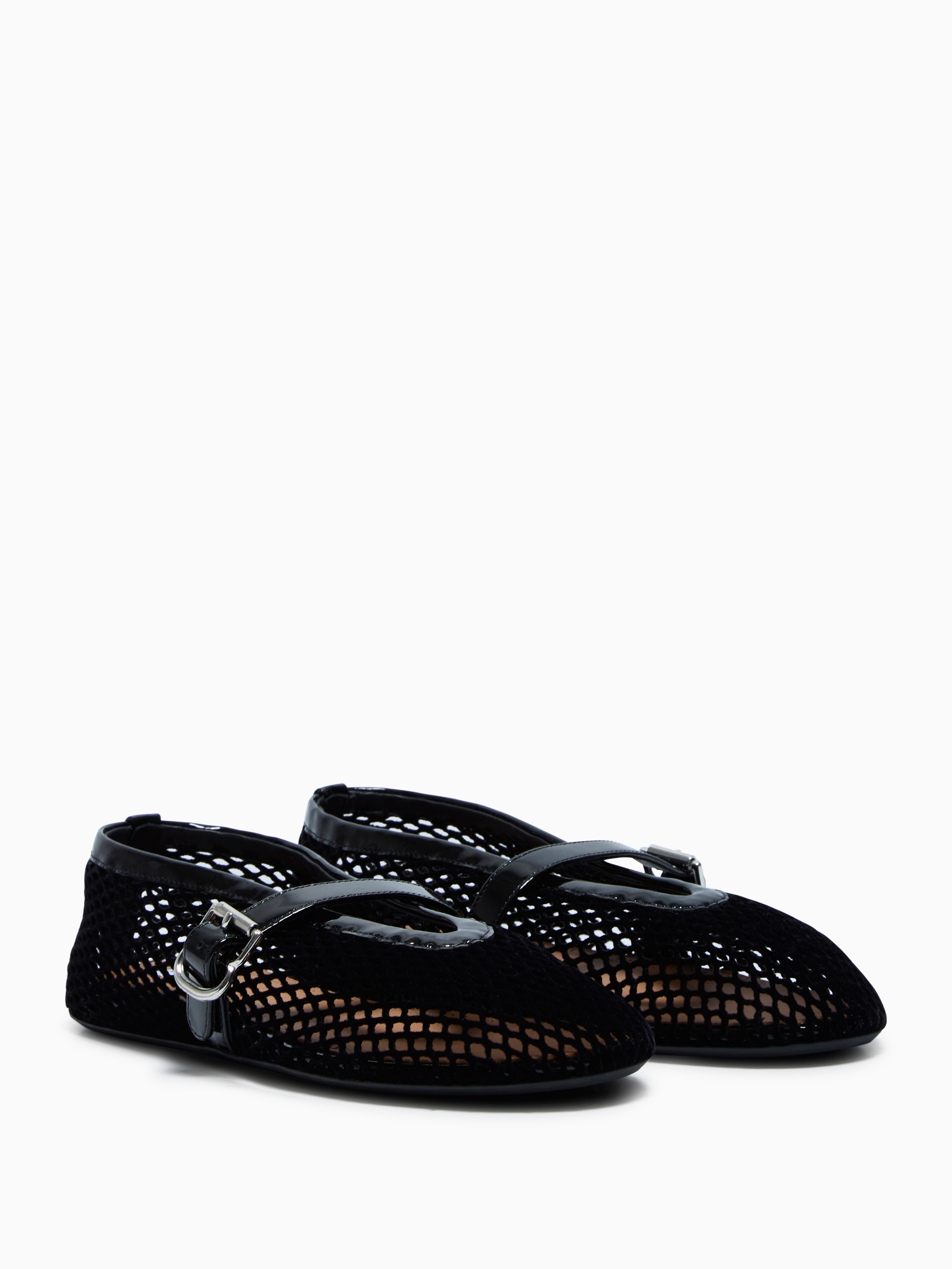 Fishnet ballet flats
