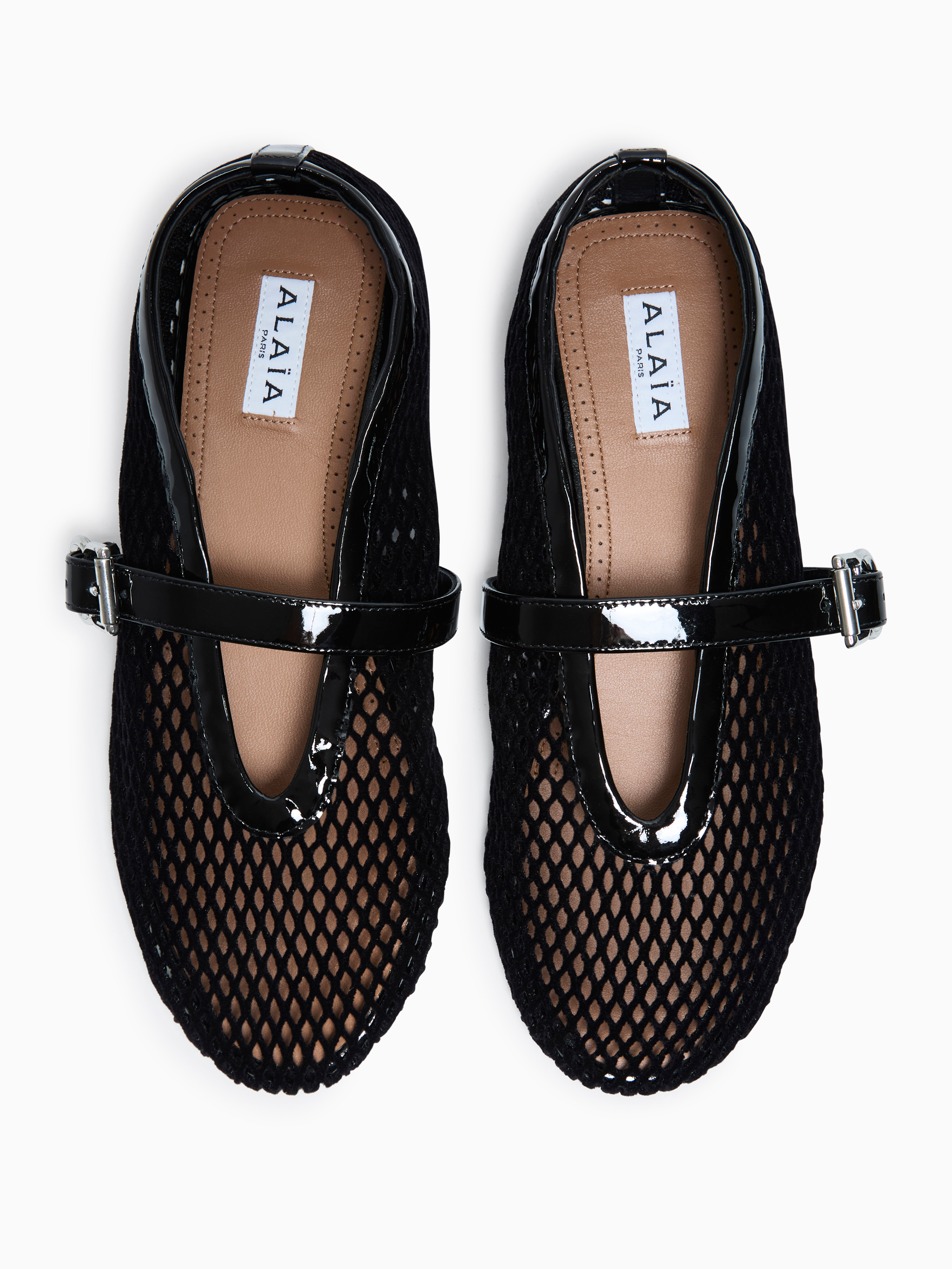 Fishnet ballet flats