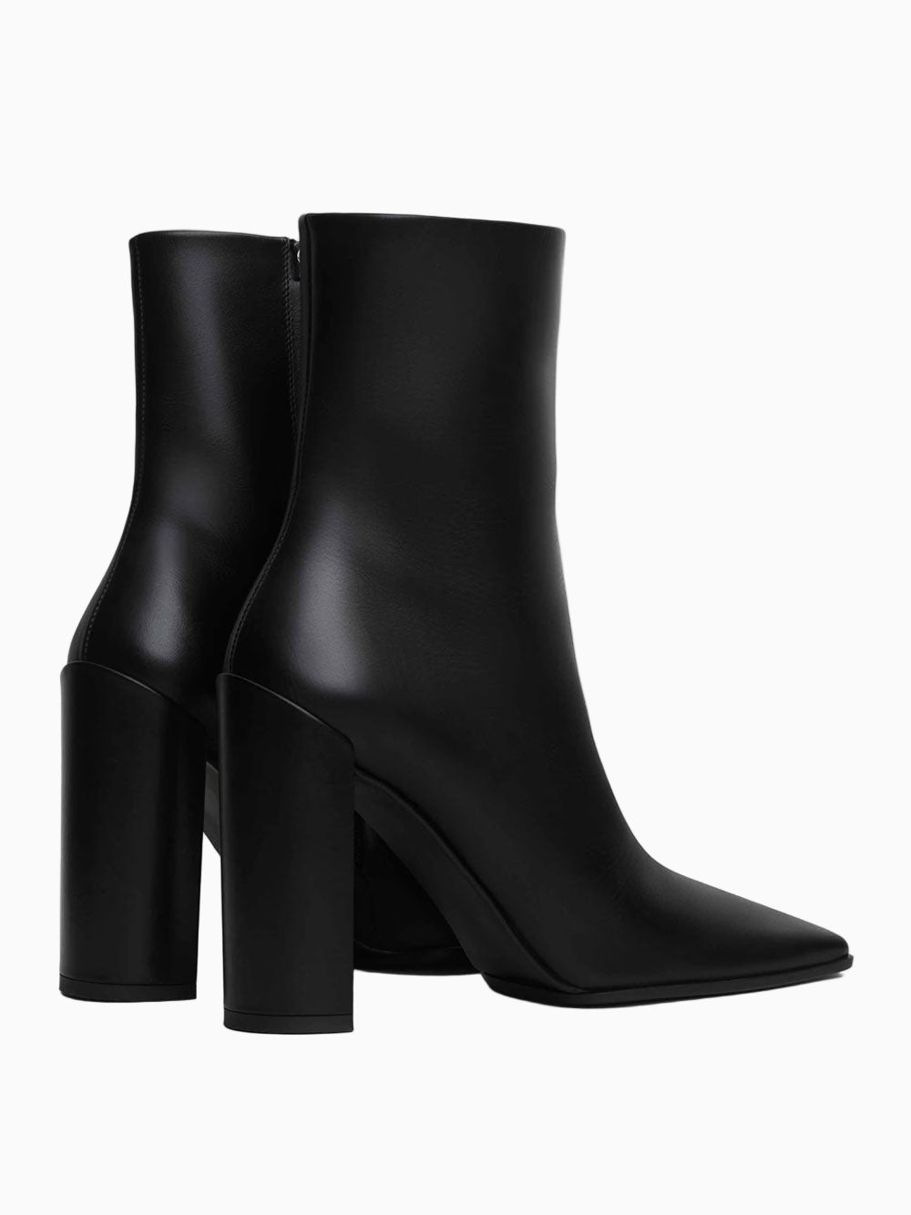 Square-toe ankle boots