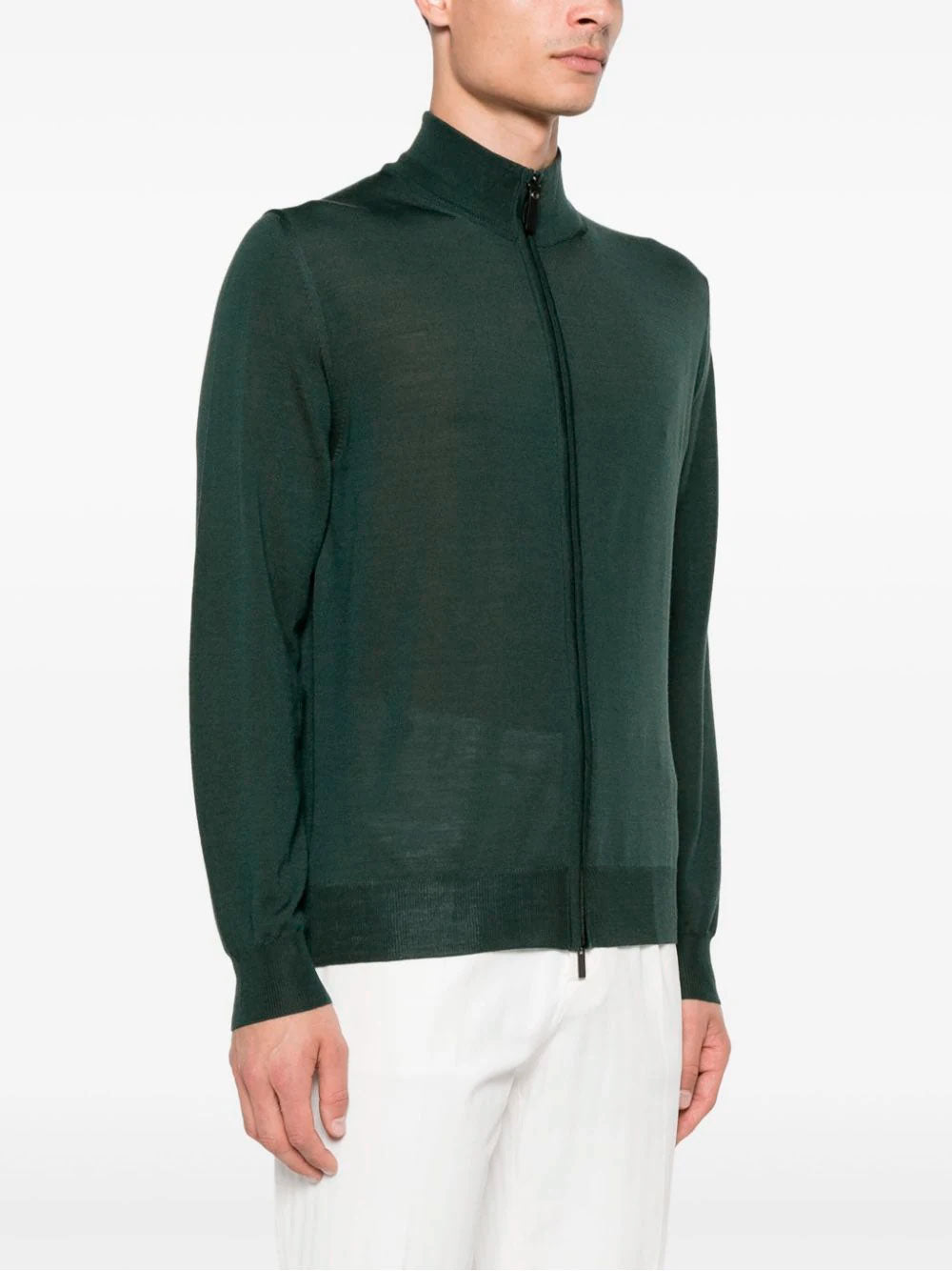 Cardigan con cremallera