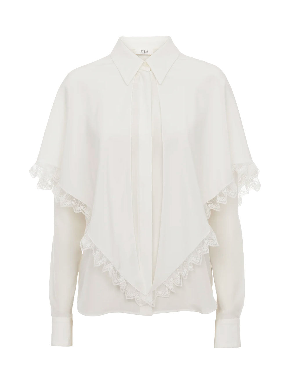 Blusa con capa anudada