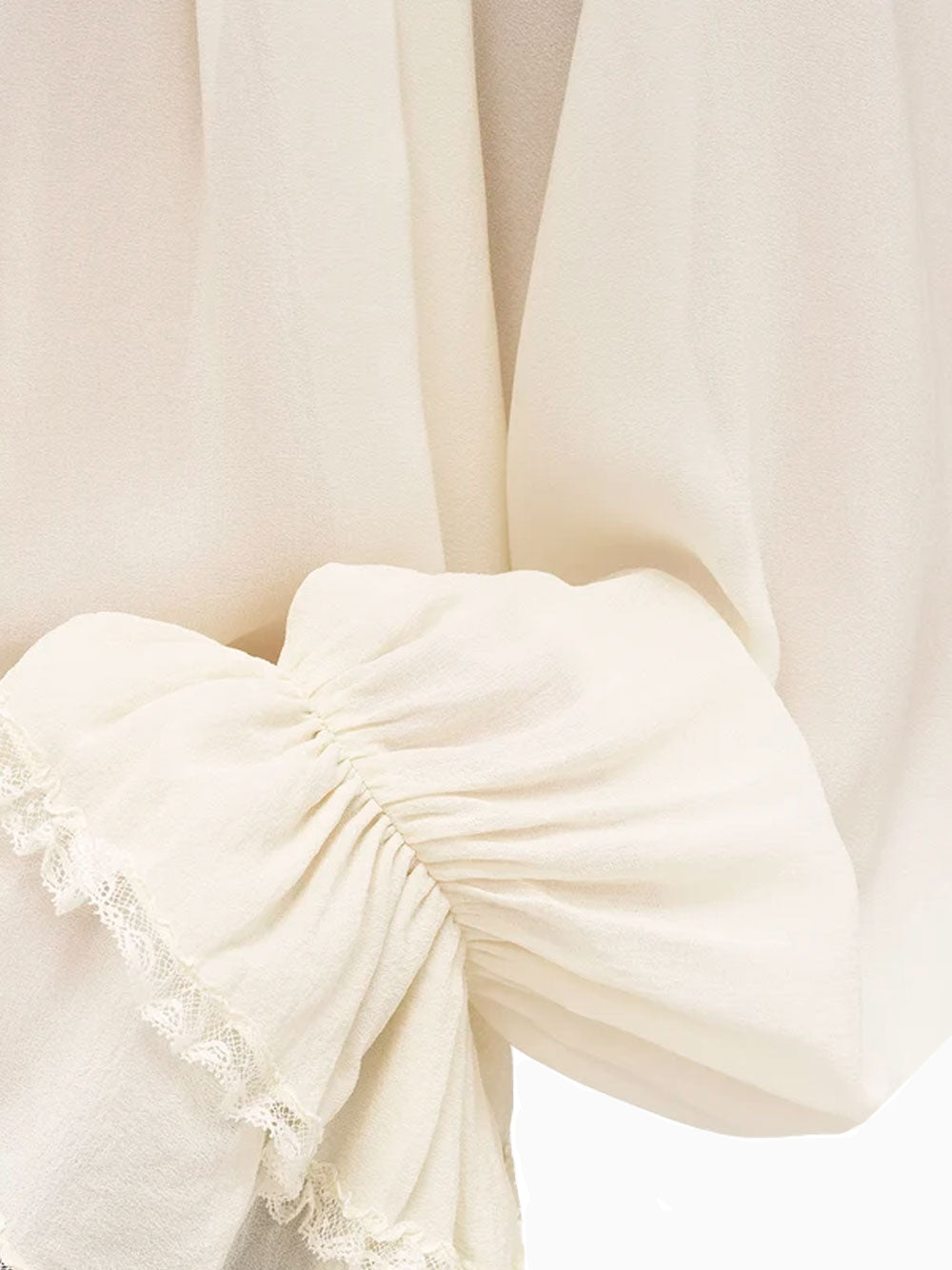 Gathered georgette blouse