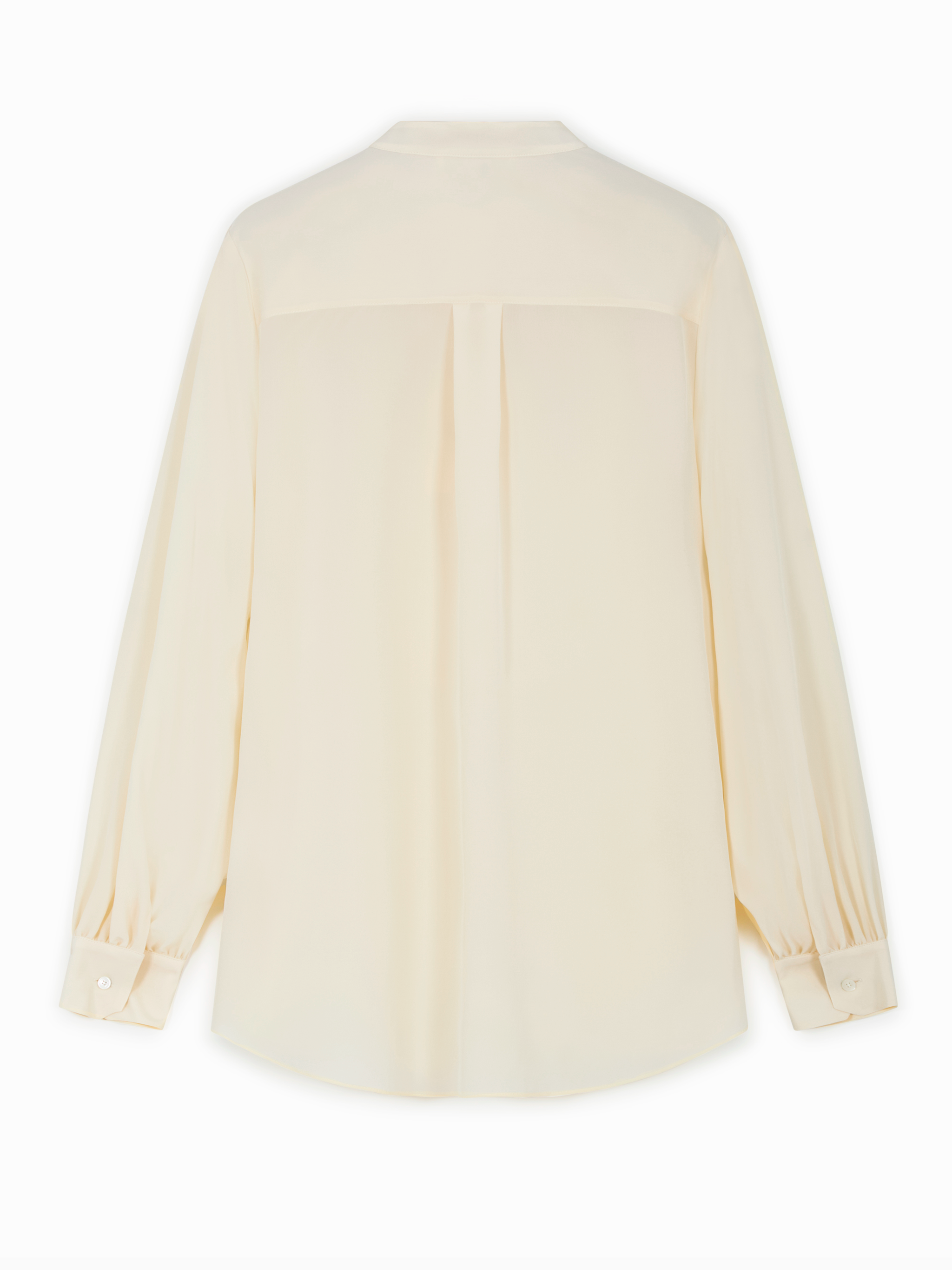 Mandarin-collar blouse