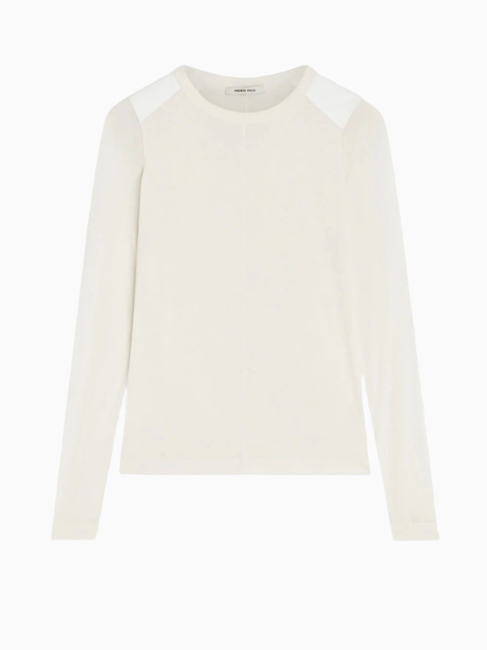 Top con cuello redondo