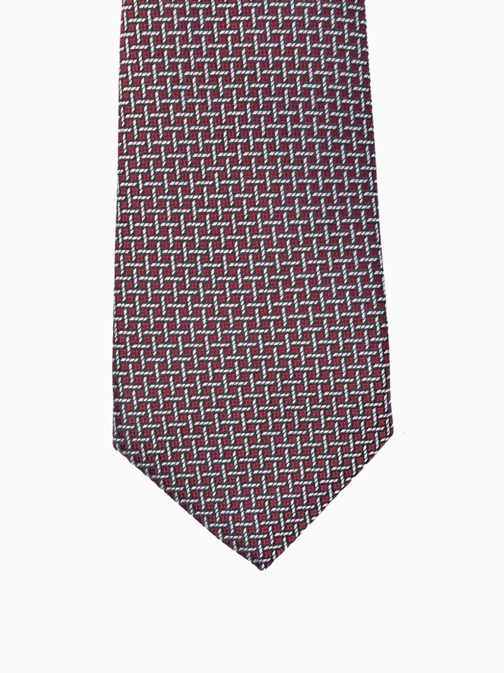 Corbata con estampado geométrico