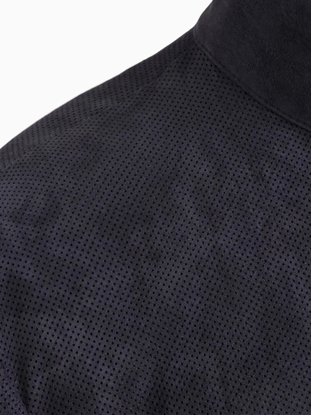 Cazadora de piel perforada