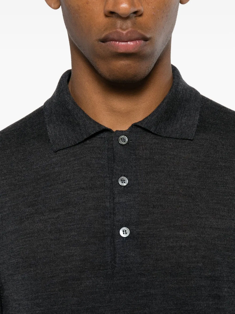 Long-sleeve polo shirt