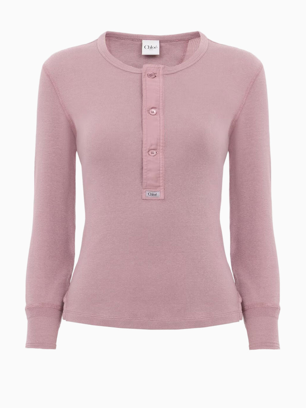 Fitted Henley shirt