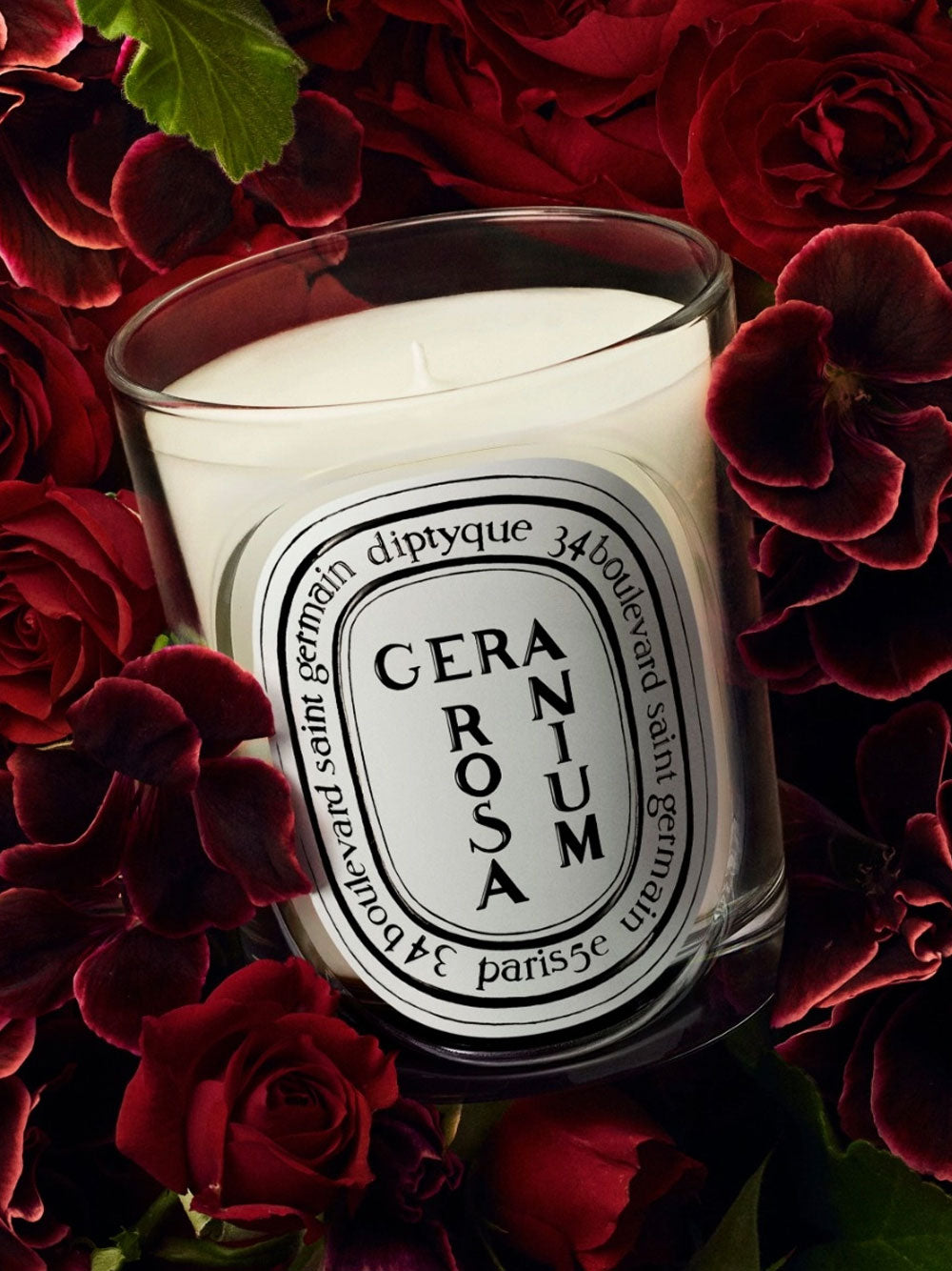 Vela Géranium Rosa 190g